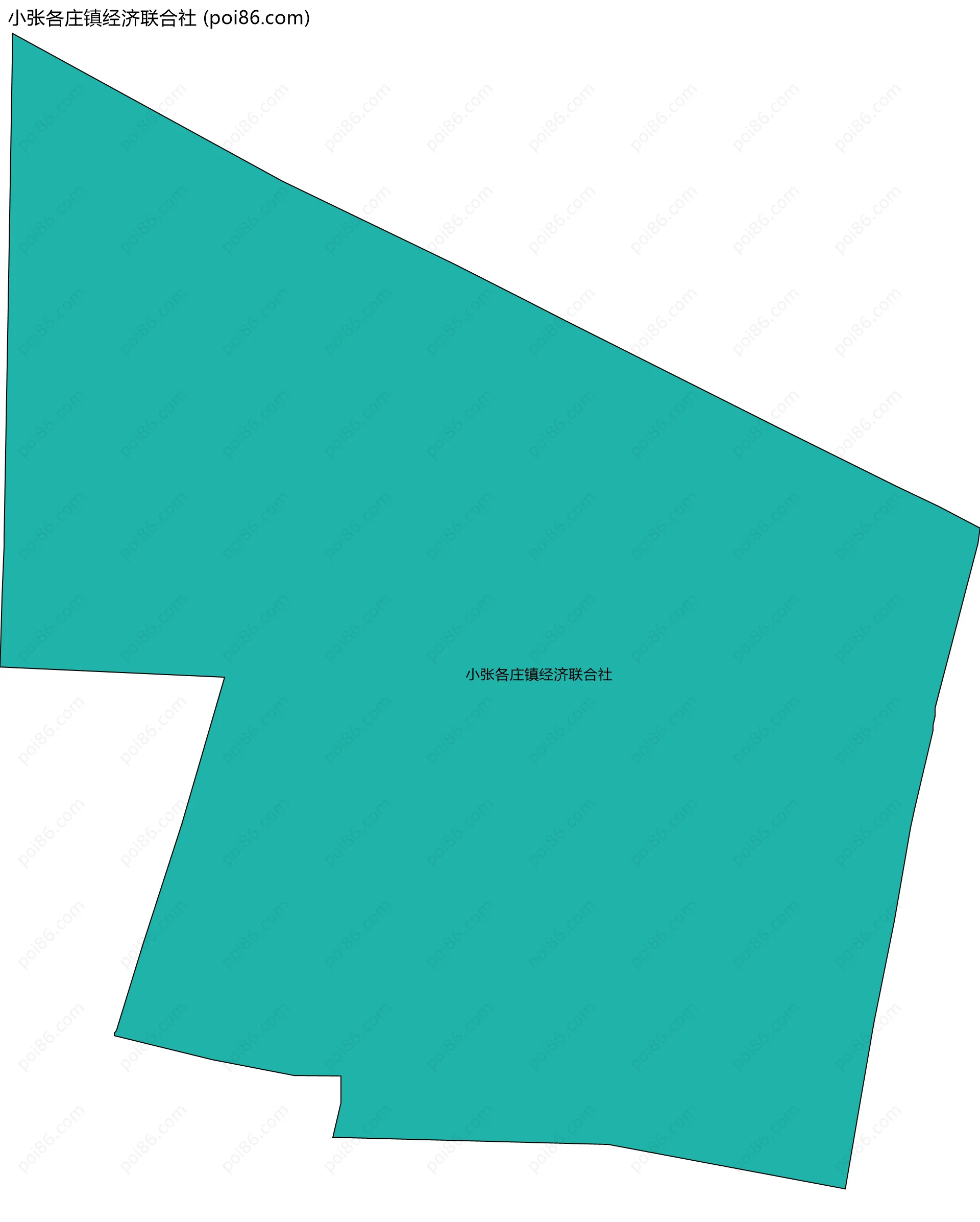 小张各庄镇经济联合社边界地图