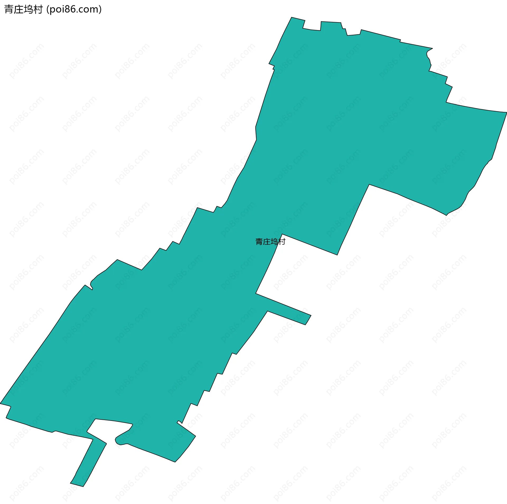 青庄坞村边界地图