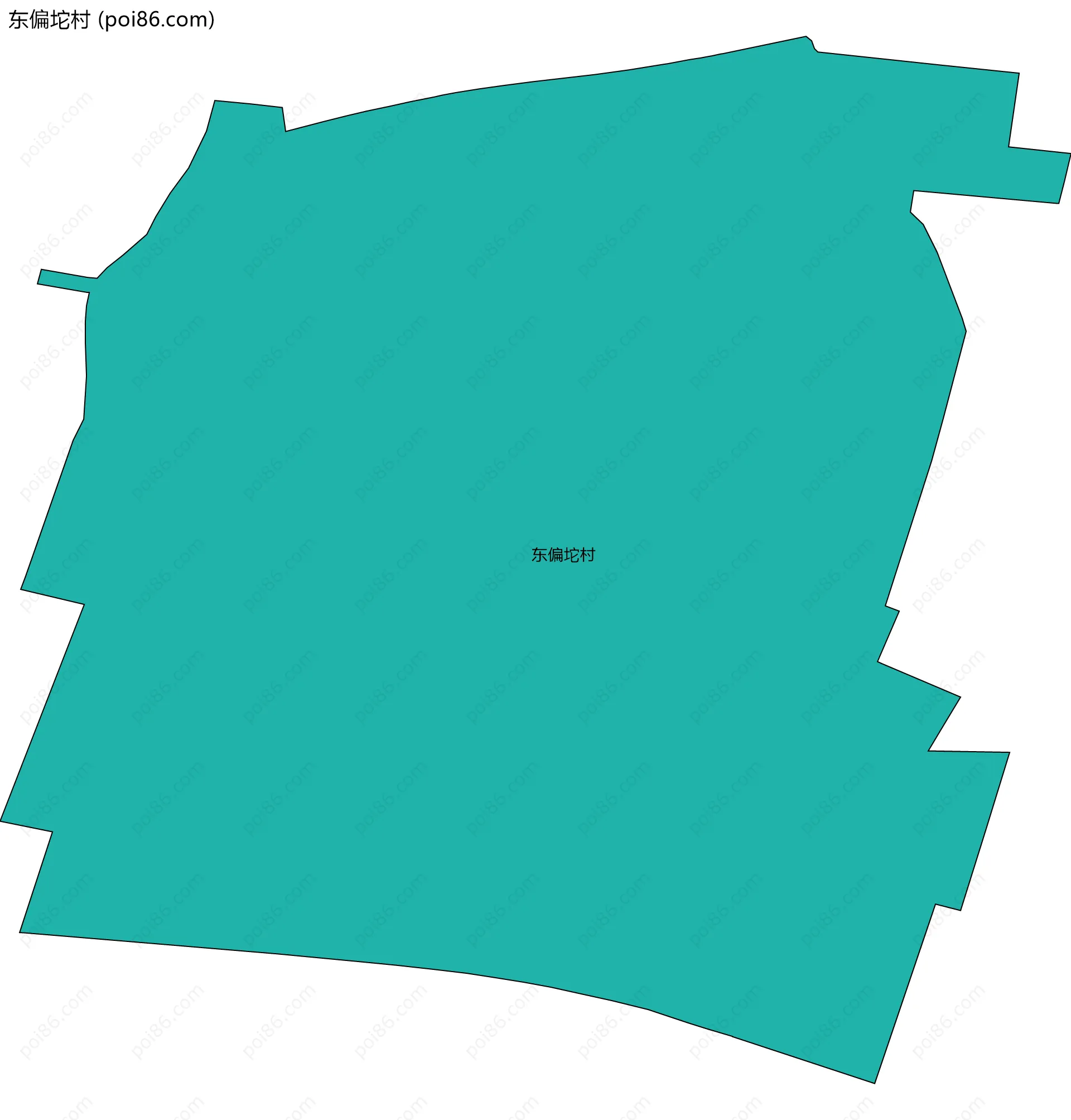 东偏坨村边界地图