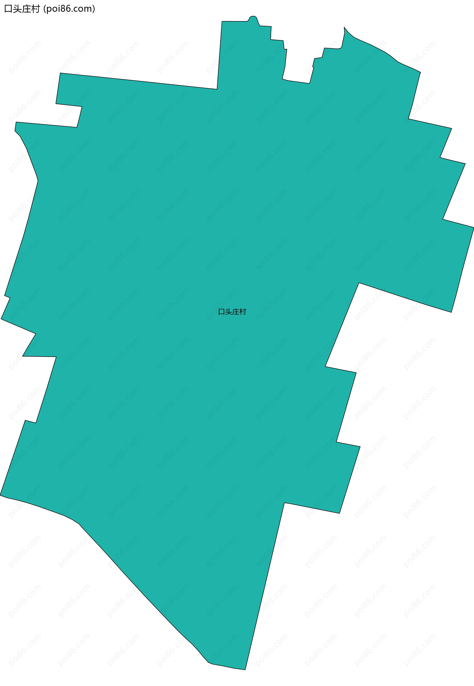 口头庄村边界地图