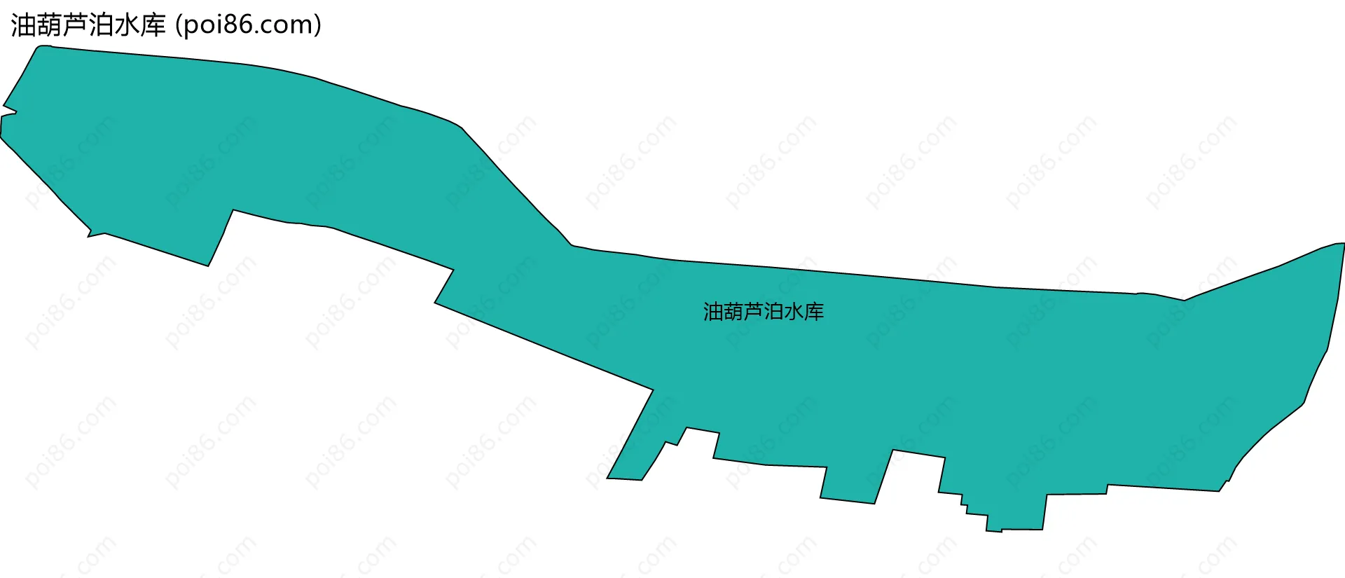 油葫芦泊水库边界地图