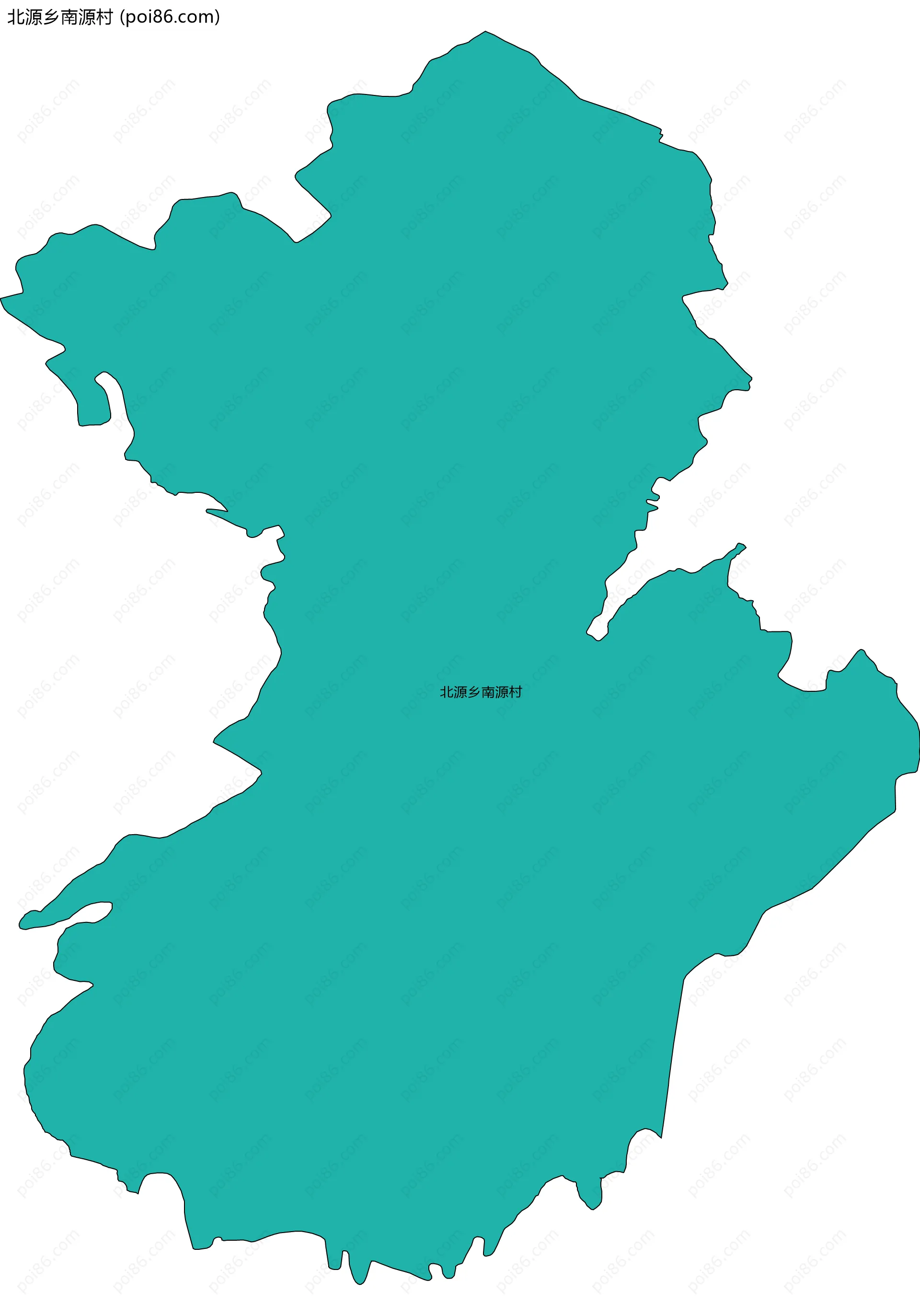 北源乡南源村边界地图