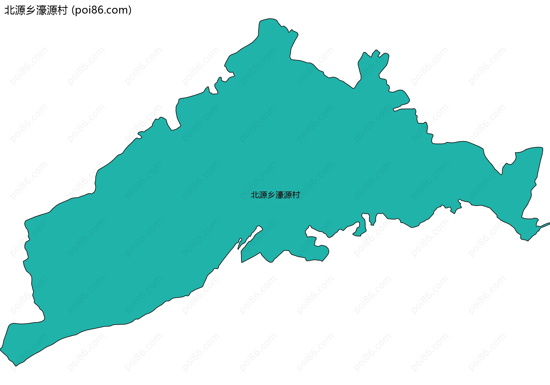 北源乡濠源村边界地图