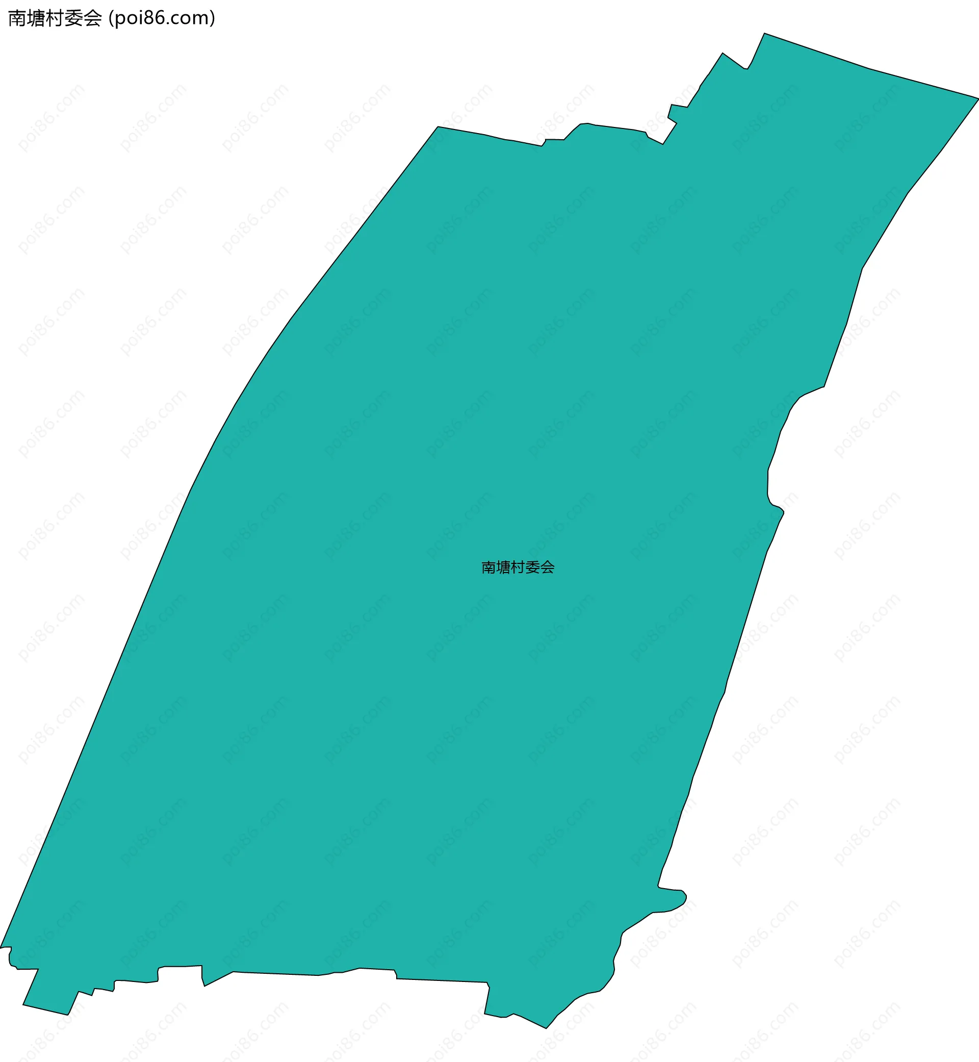 南塘村委会边界地图