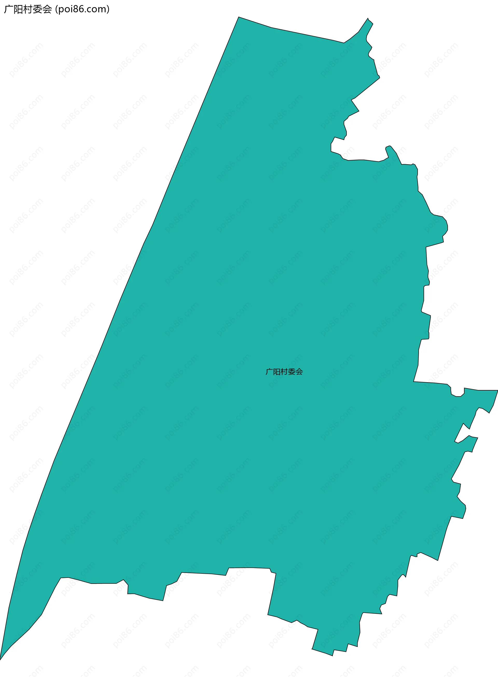 广阳村委会边界地图