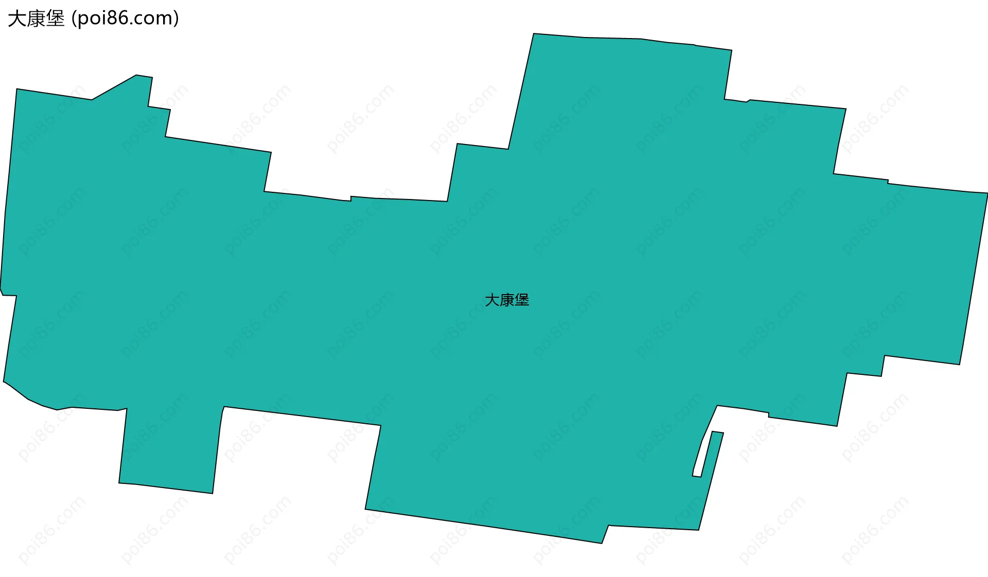 大康堡边界地图