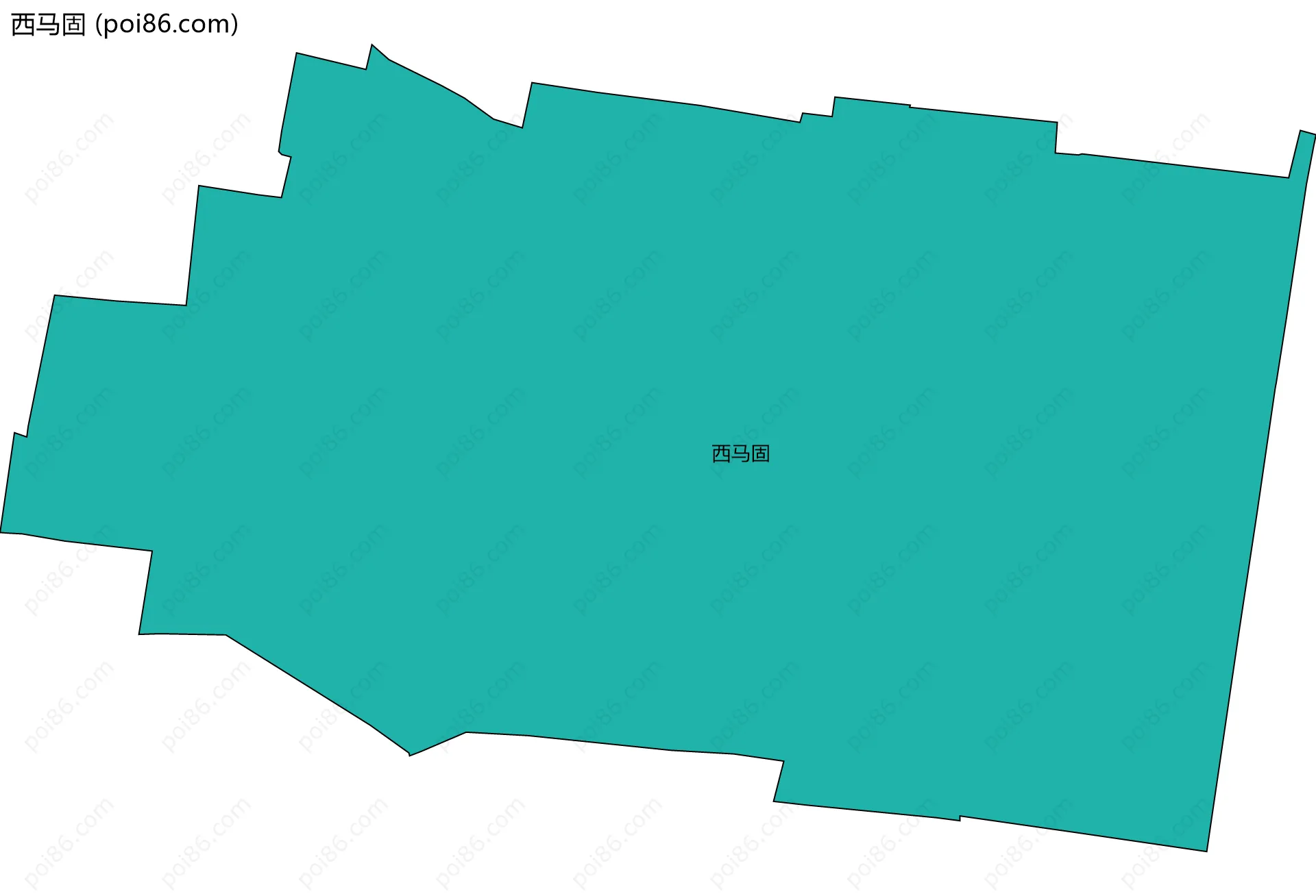 西马固边界地图