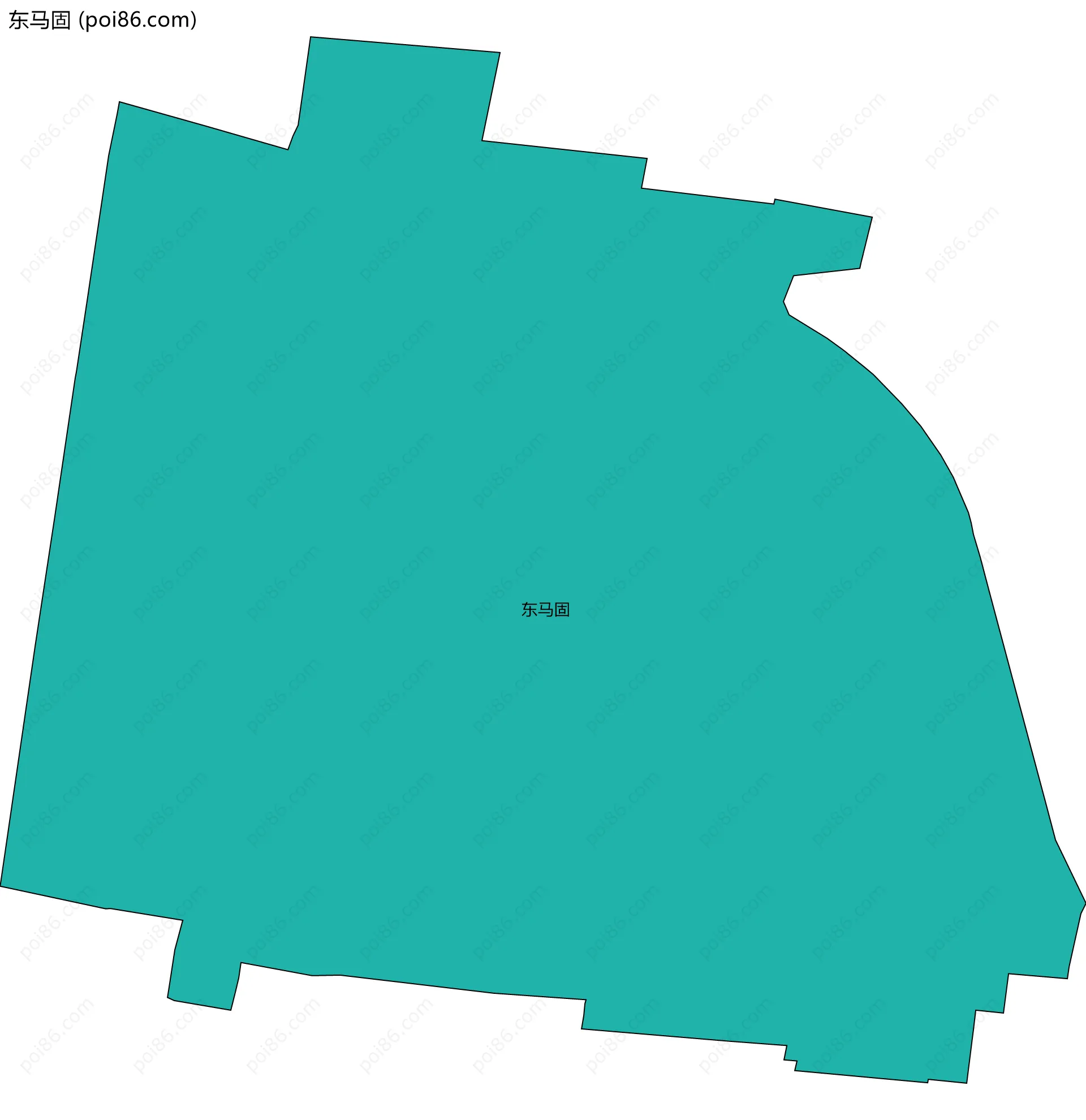 东马固边界地图