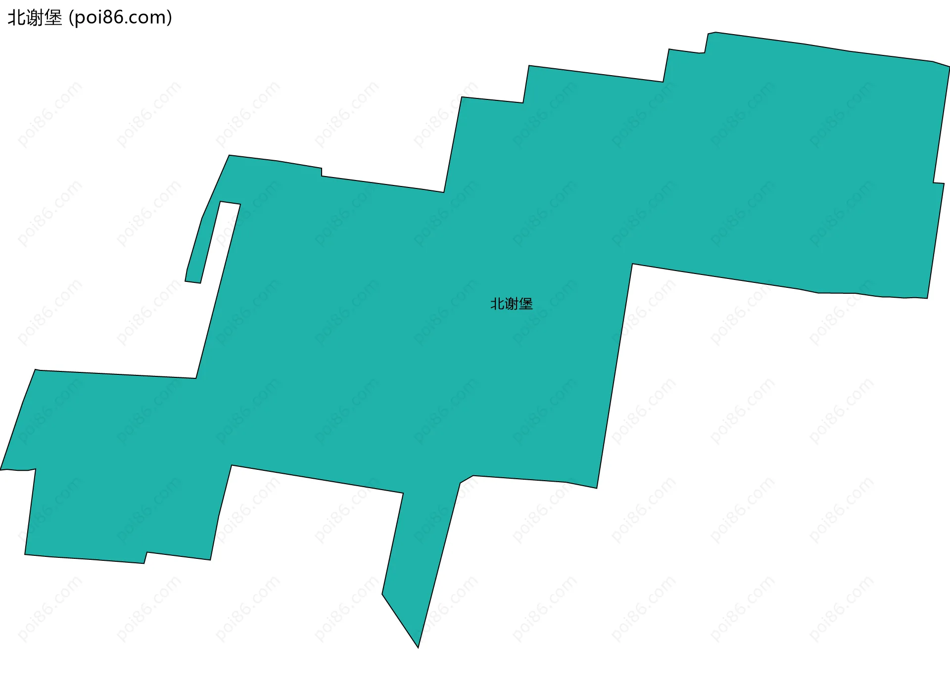 北谢堡边界地图