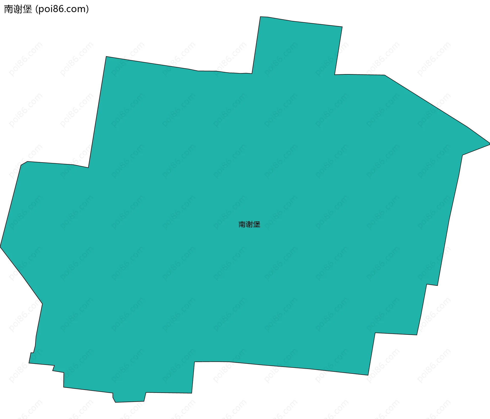 南谢堡边界地图