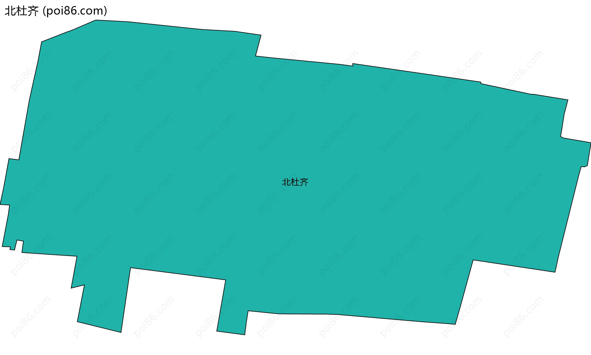 北杜齐边界地图