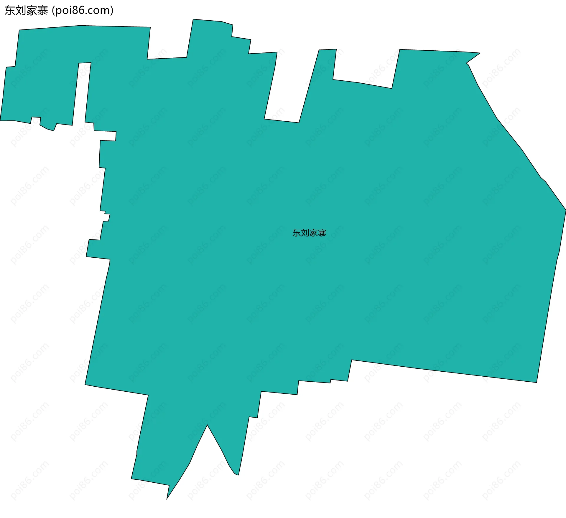 东刘家寨边界地图