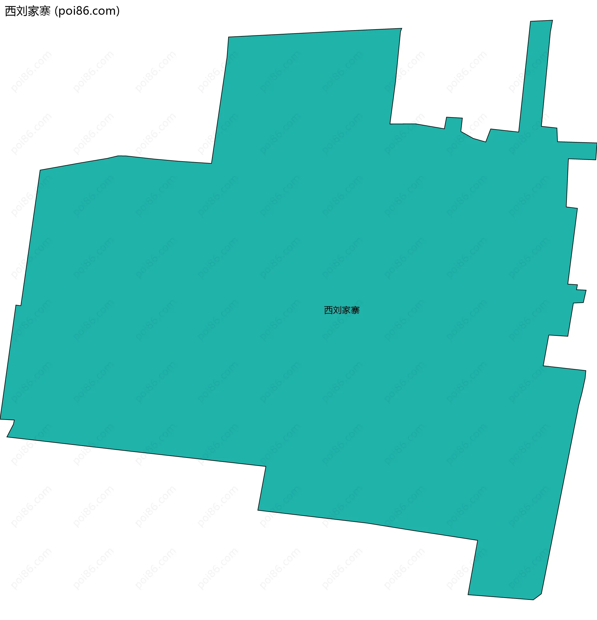 西刘家寨边界地图