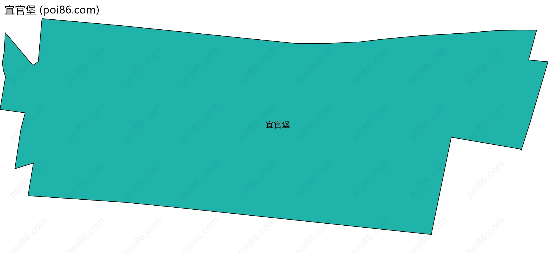 宜官堡边界地图