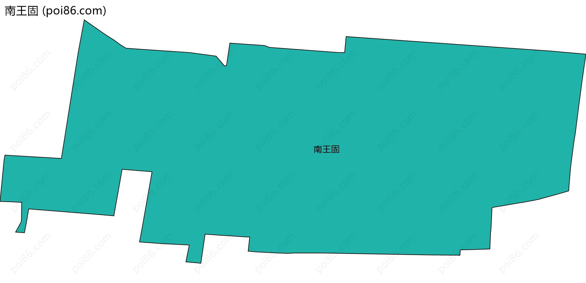 南王固边界地图