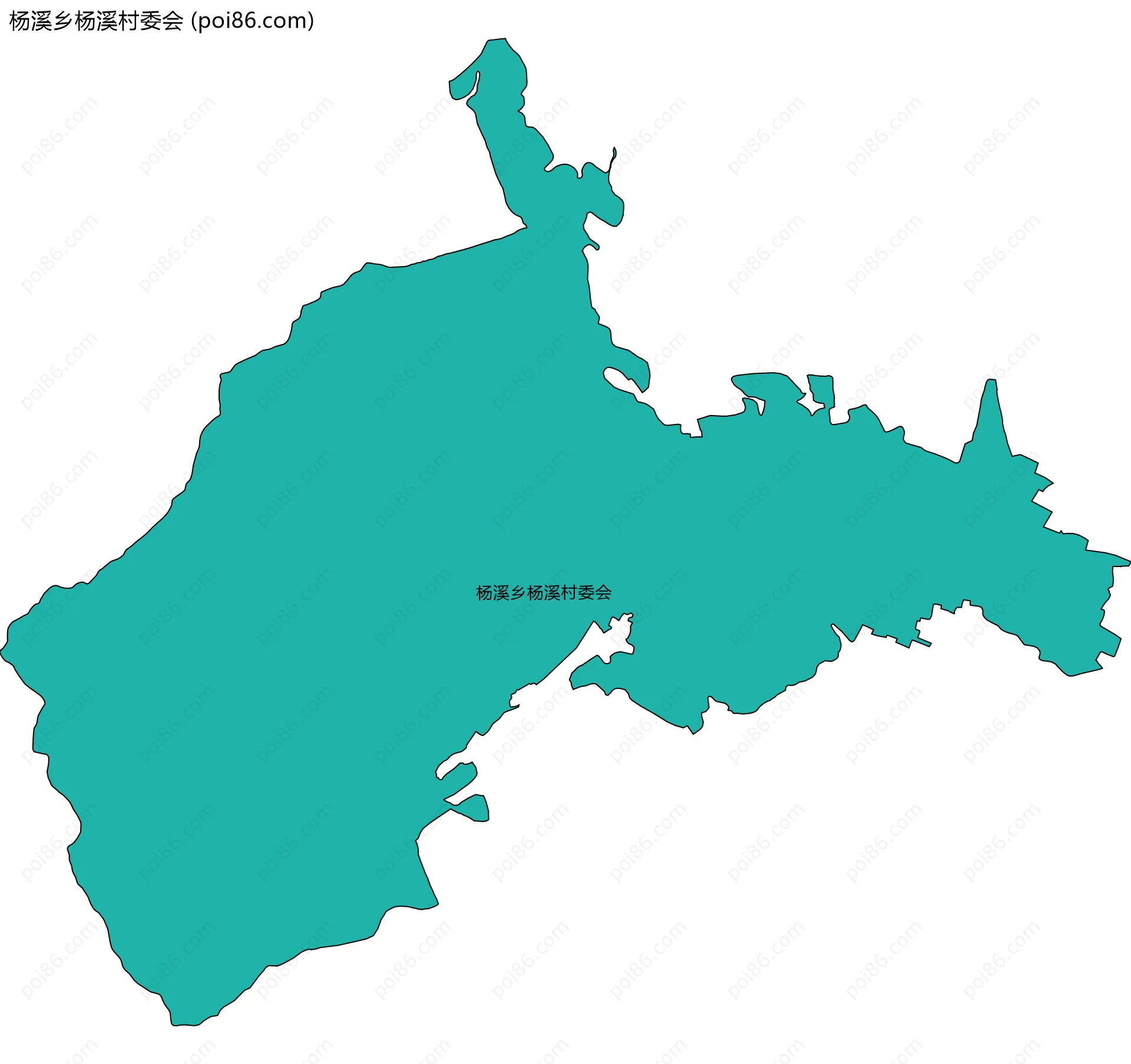 杨溪乡杨溪村委会边界地图