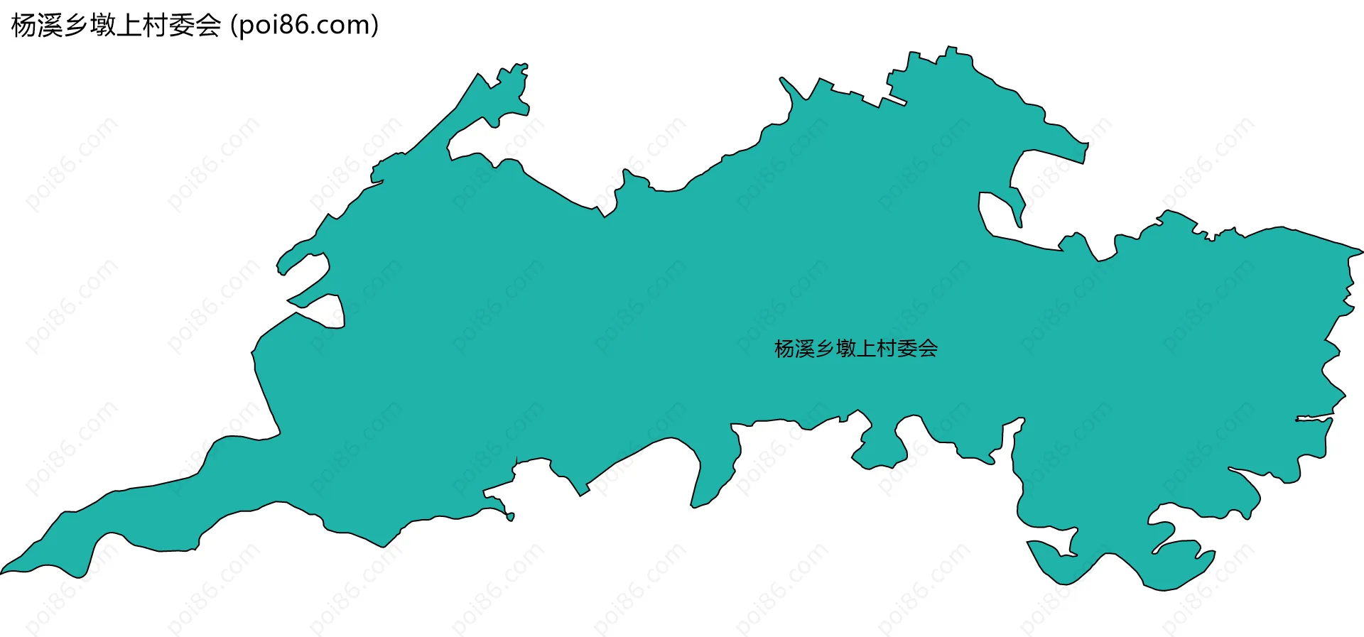 杨溪乡墩上村委会边界地图