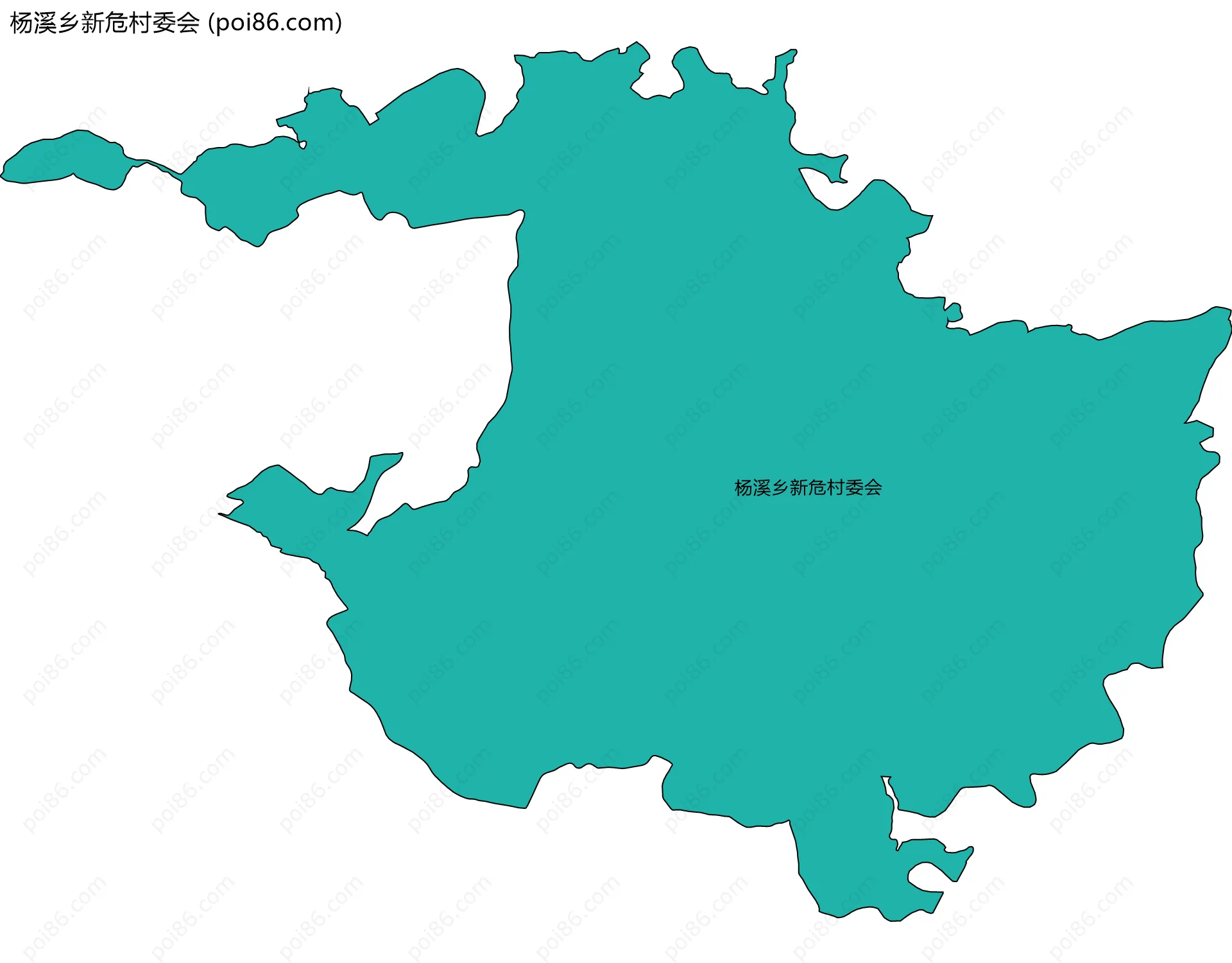 杨溪乡新危村委会边界地图