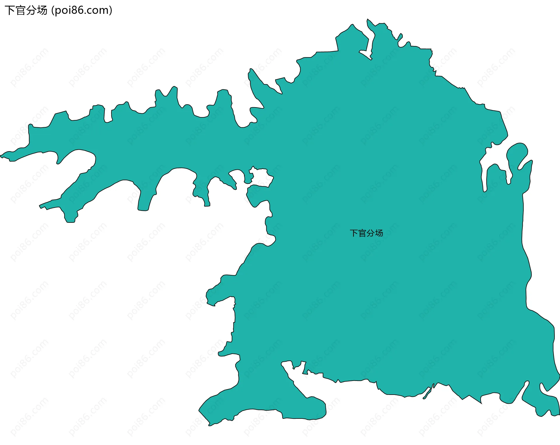 下官分场边界地图