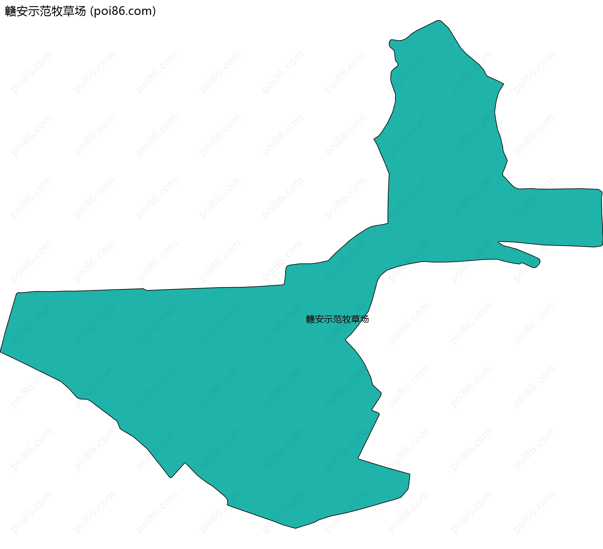 赣安示范牧草场边界地图