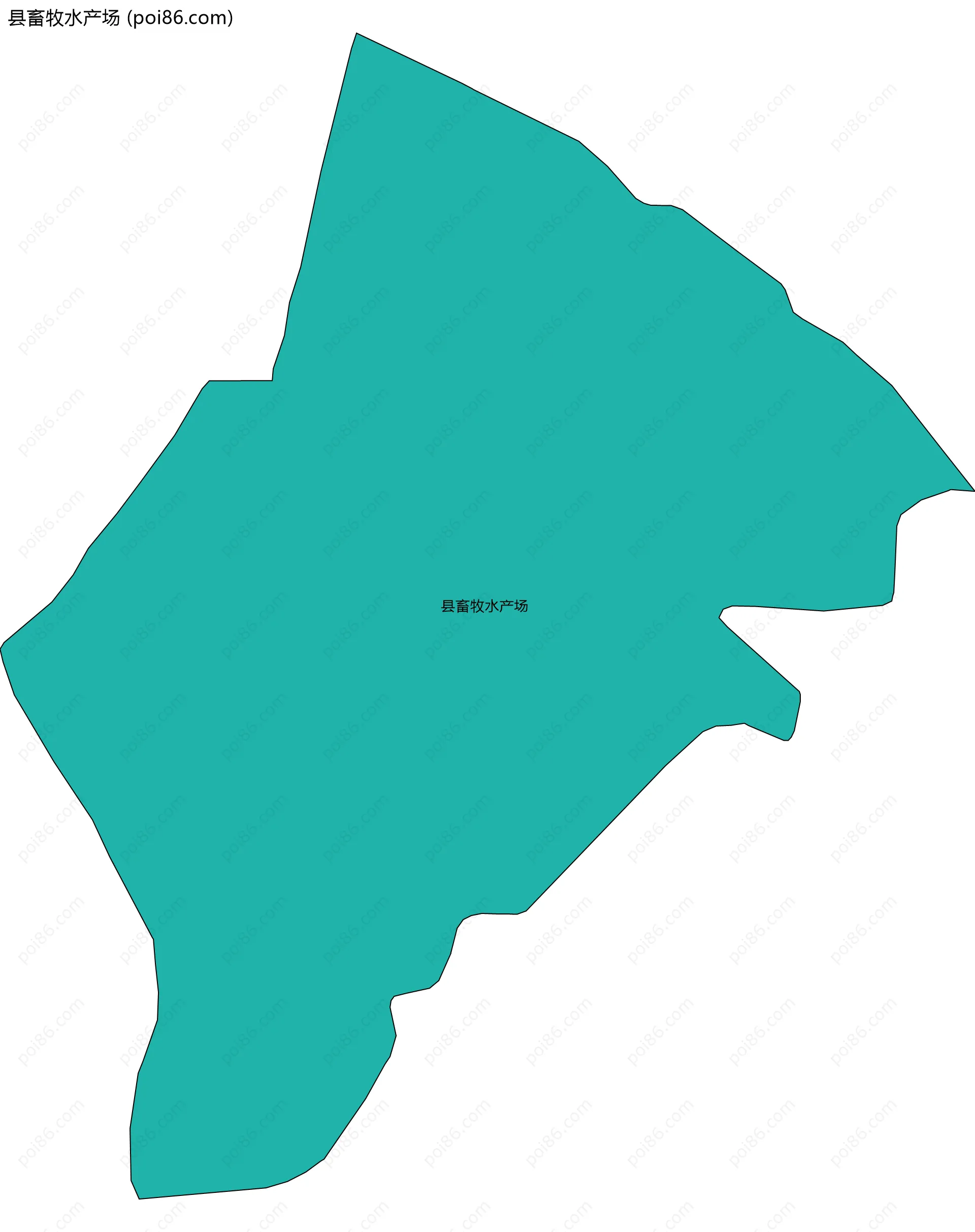 县畜牧水产场边界地图