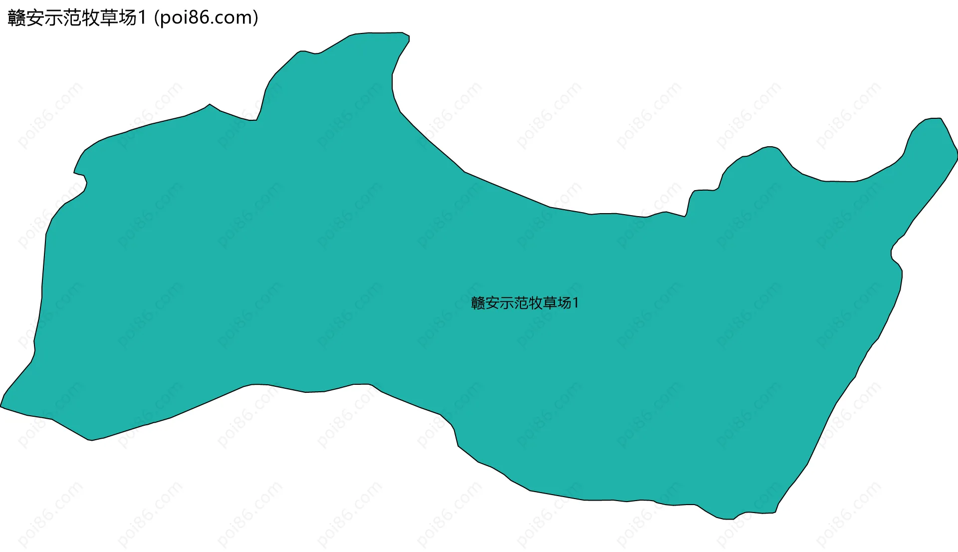 赣安示范牧草场1边界地图