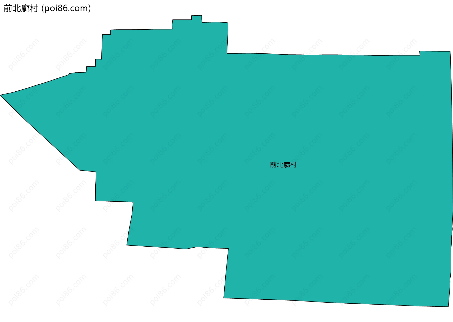 前北廓村边界地图