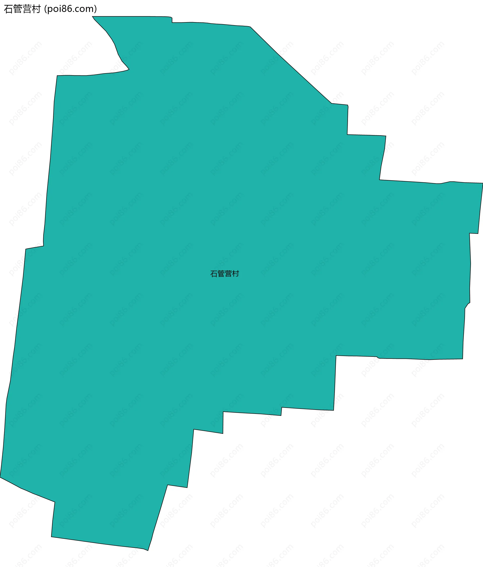 石管营村边界地图