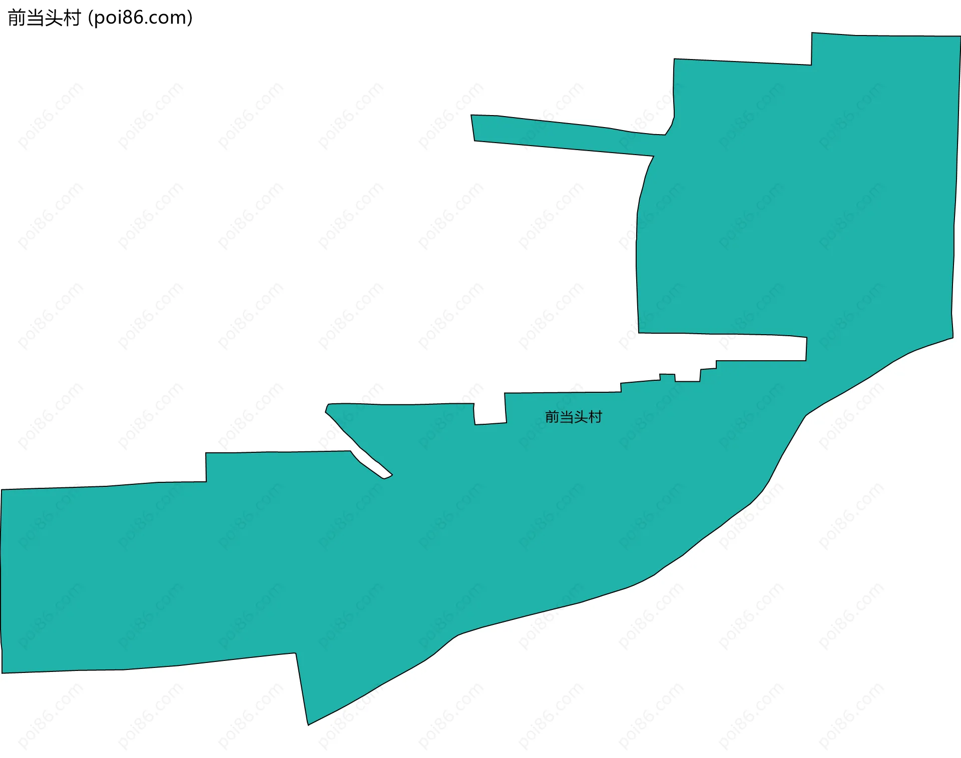 前当头村边界地图