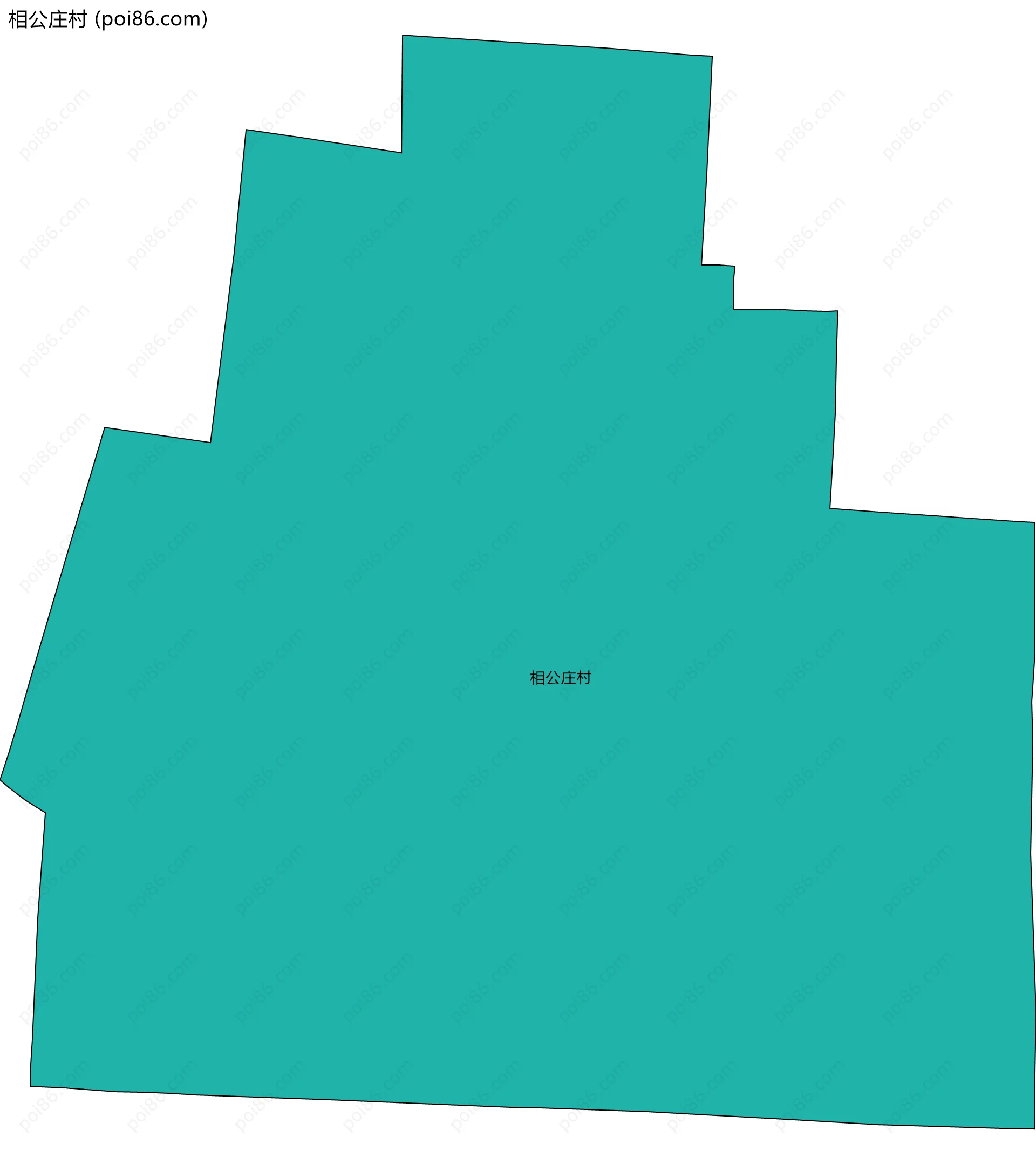 相公庄村边界地图