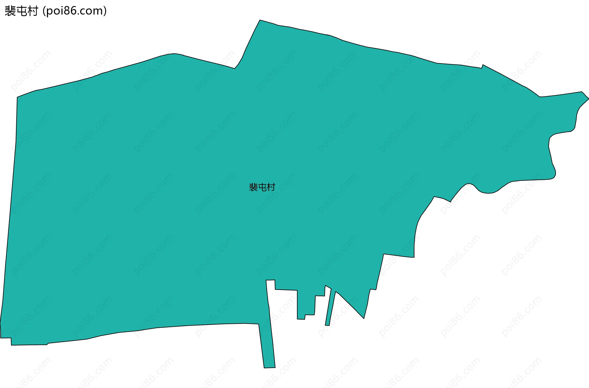 裴屯村边界地图