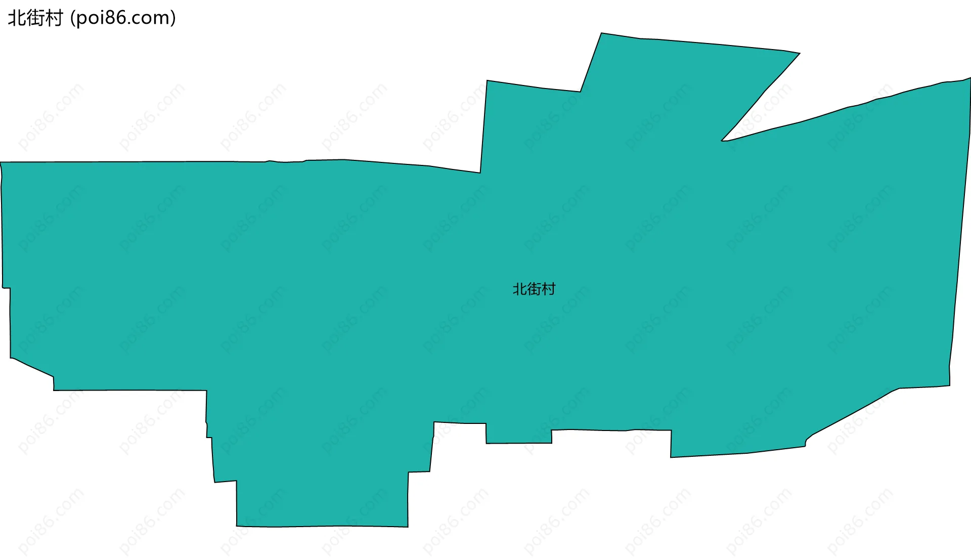 北街村边界地图