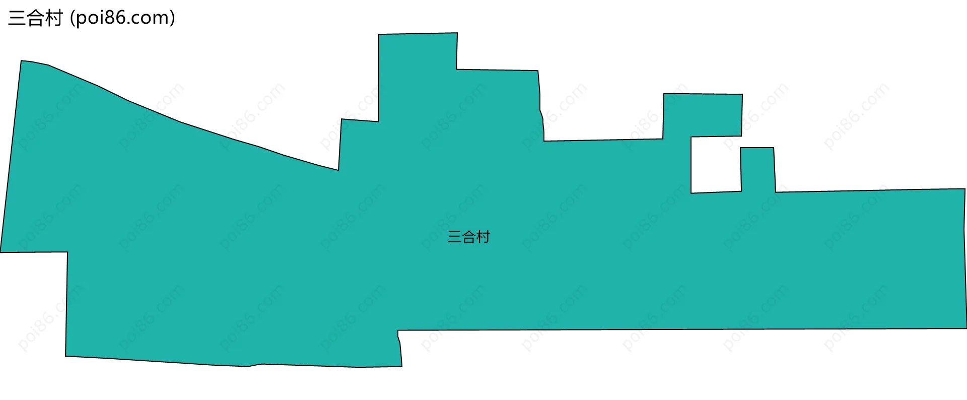 三合村边界地图