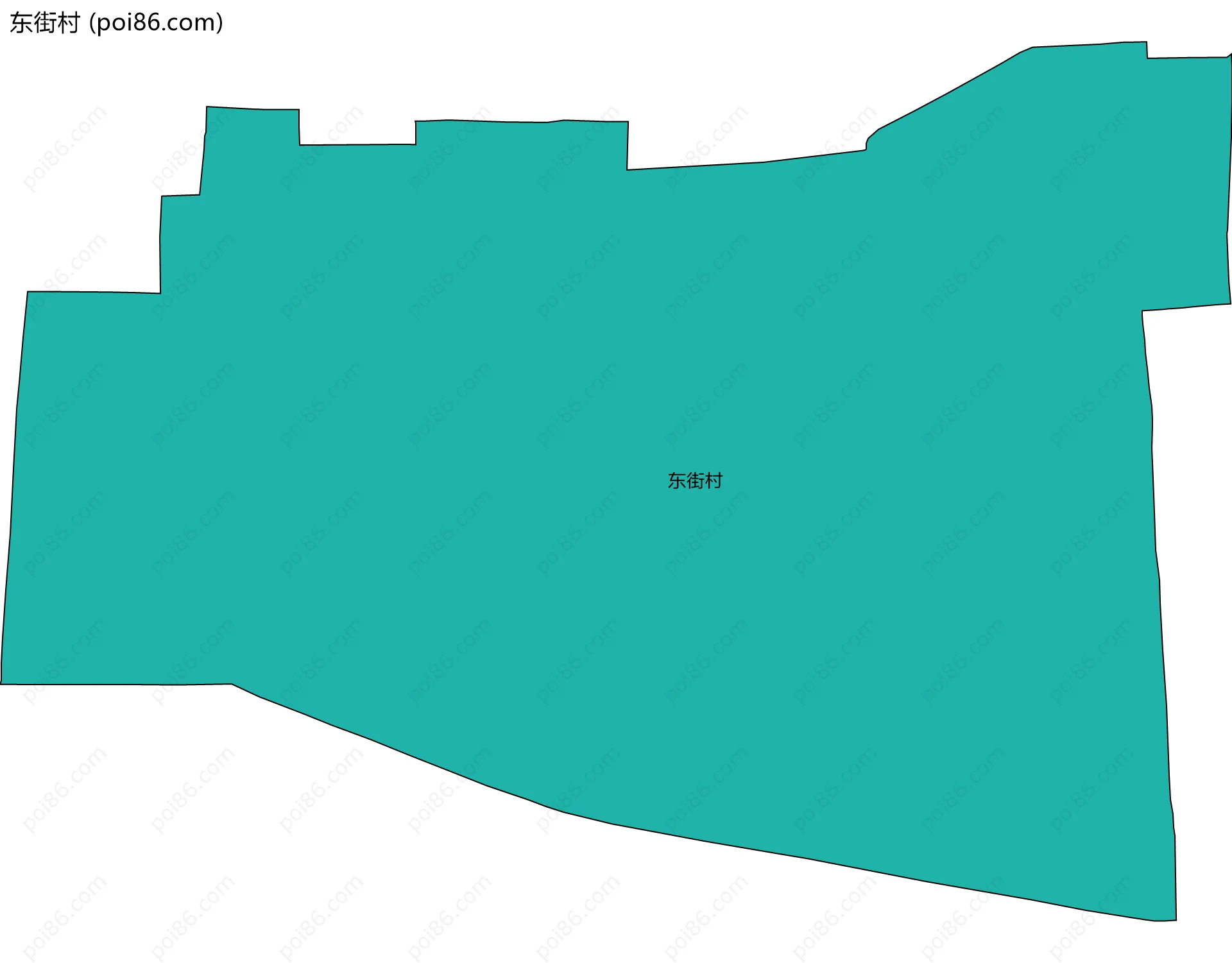 东街村边界地图