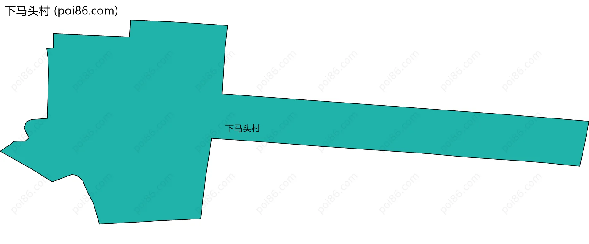 下马头村边界地图