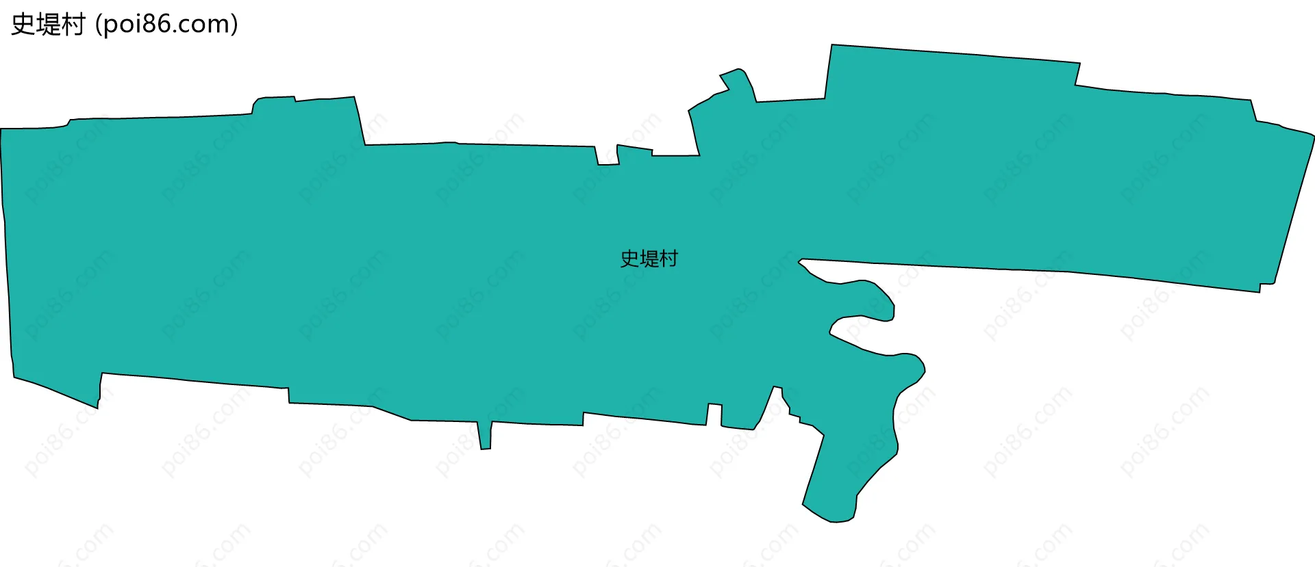 史堤村边界地图