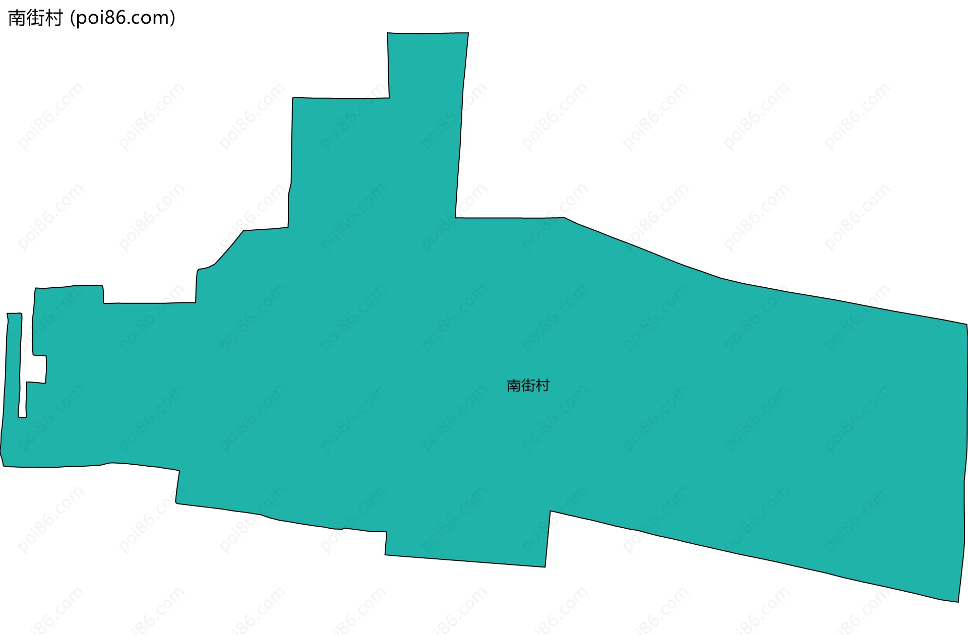 南街村边界地图