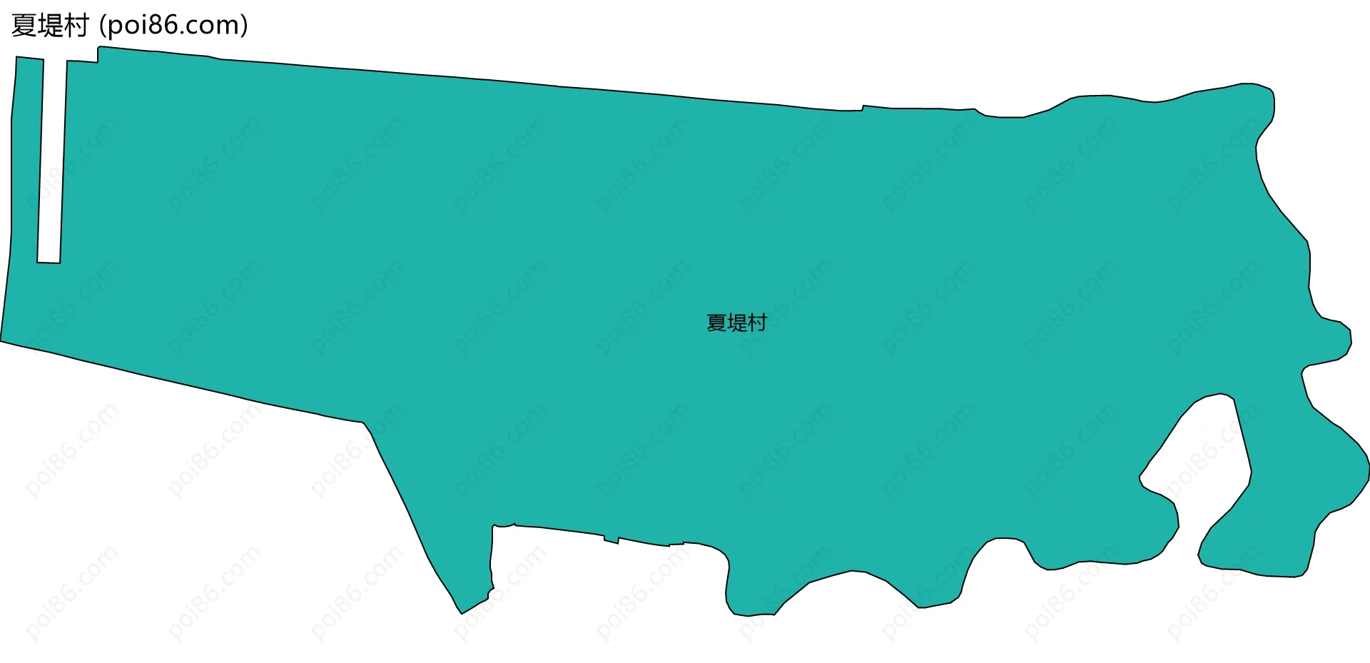 夏堤村边界地图