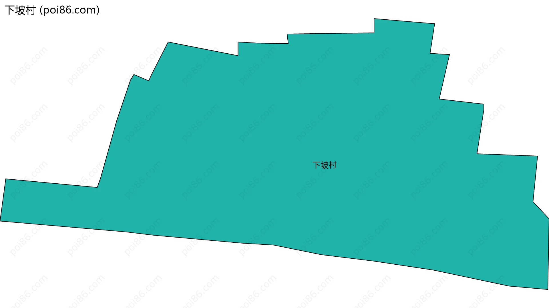 下坡村边界地图