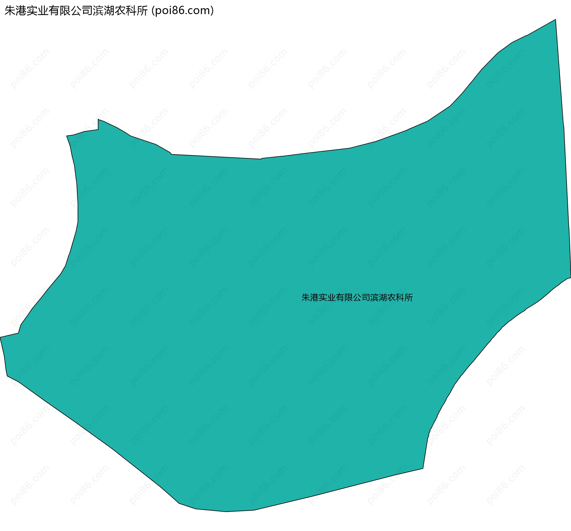 朱港实业有限公司滨湖农科所边界地图