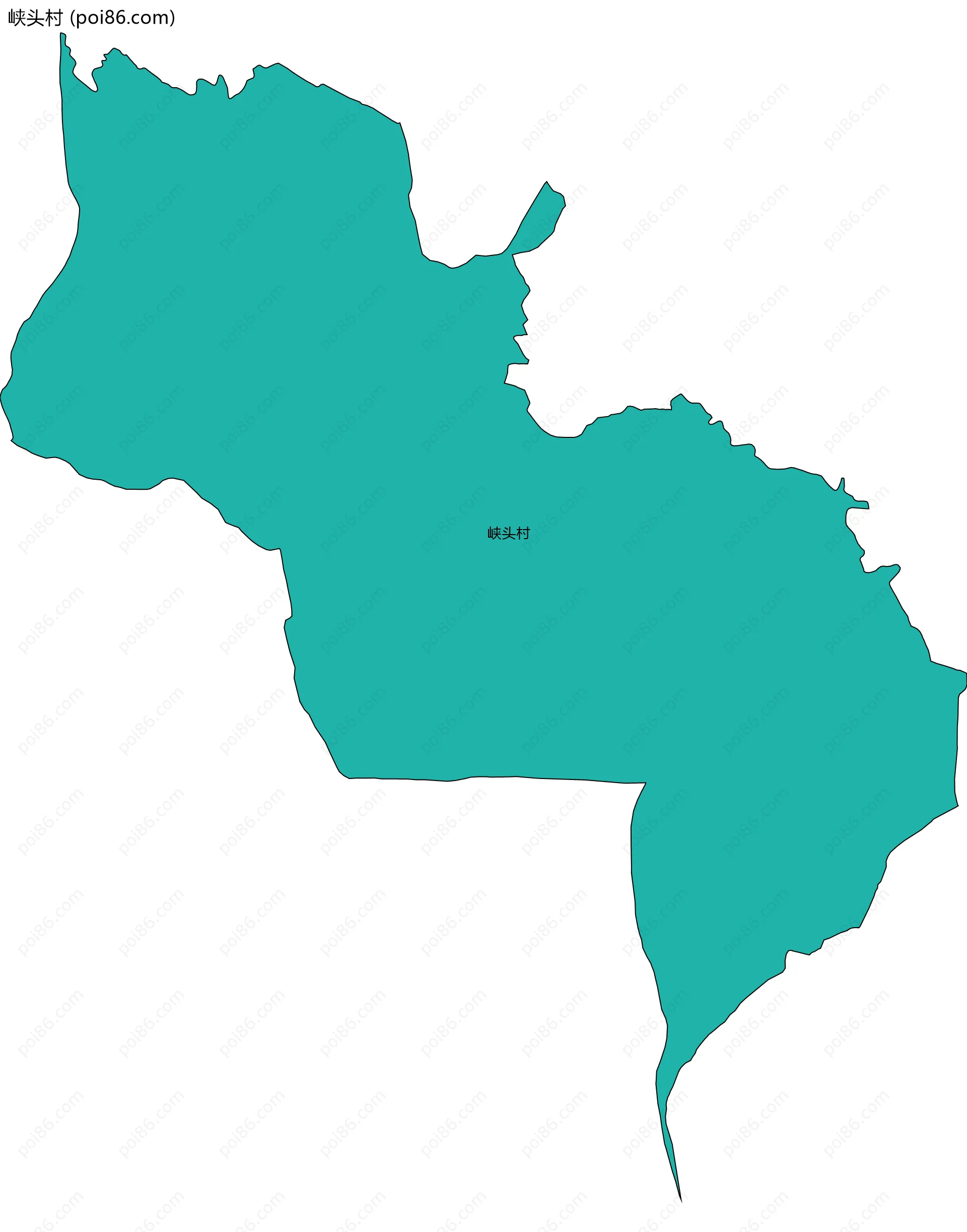 峡头村边界地图