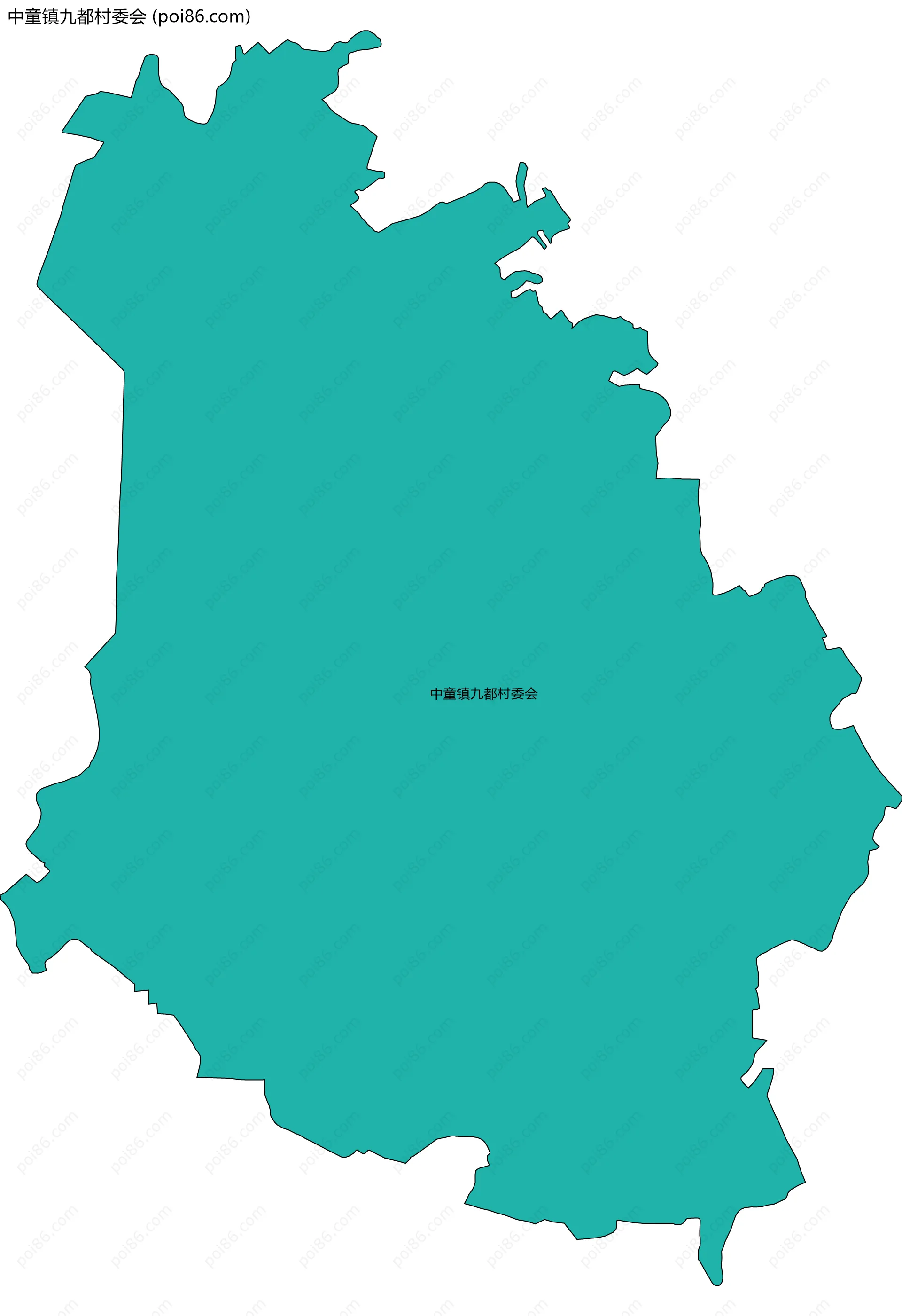 中童镇九都村委会边界地图