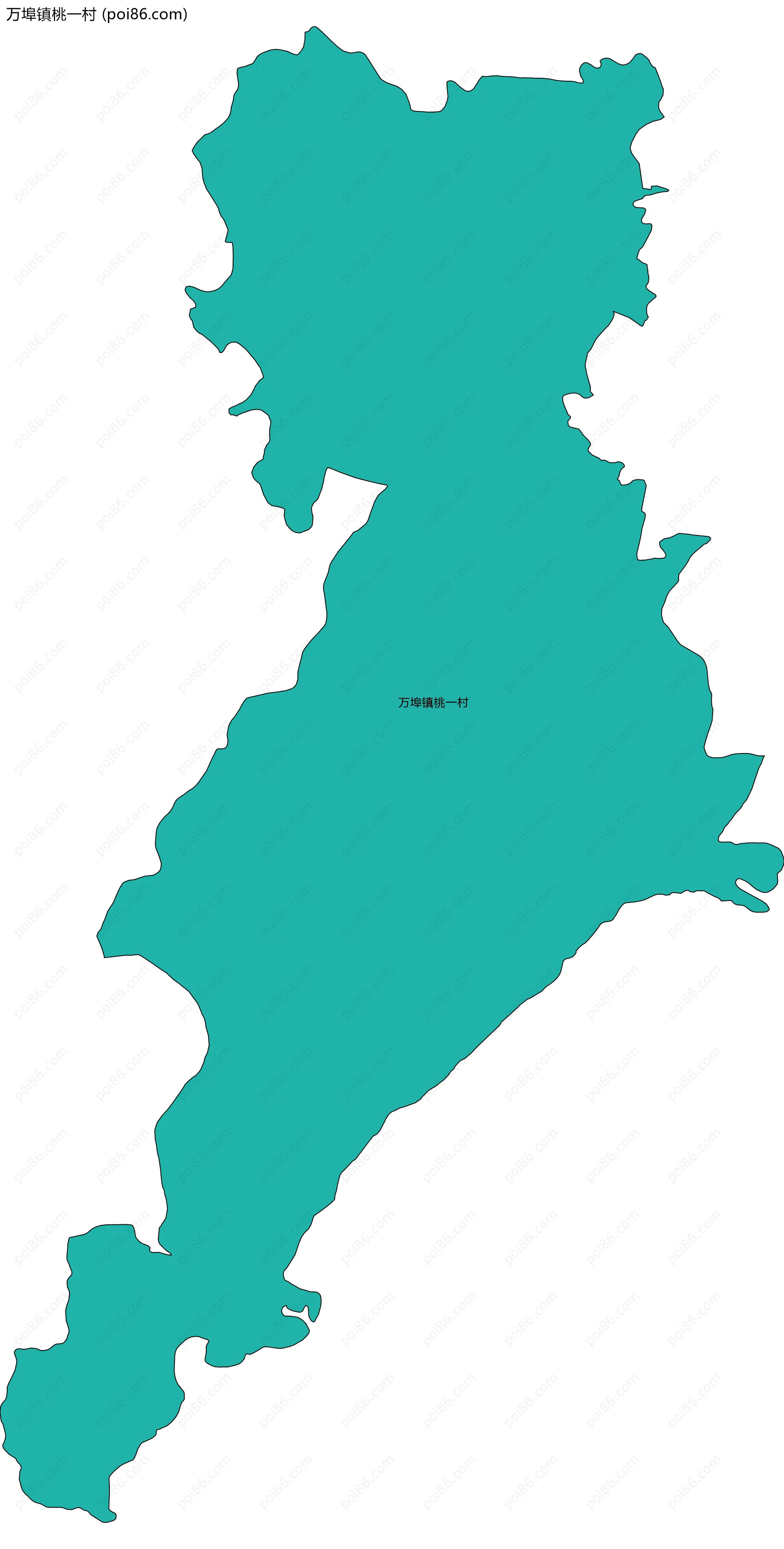 万埠镇桃一村边界地图