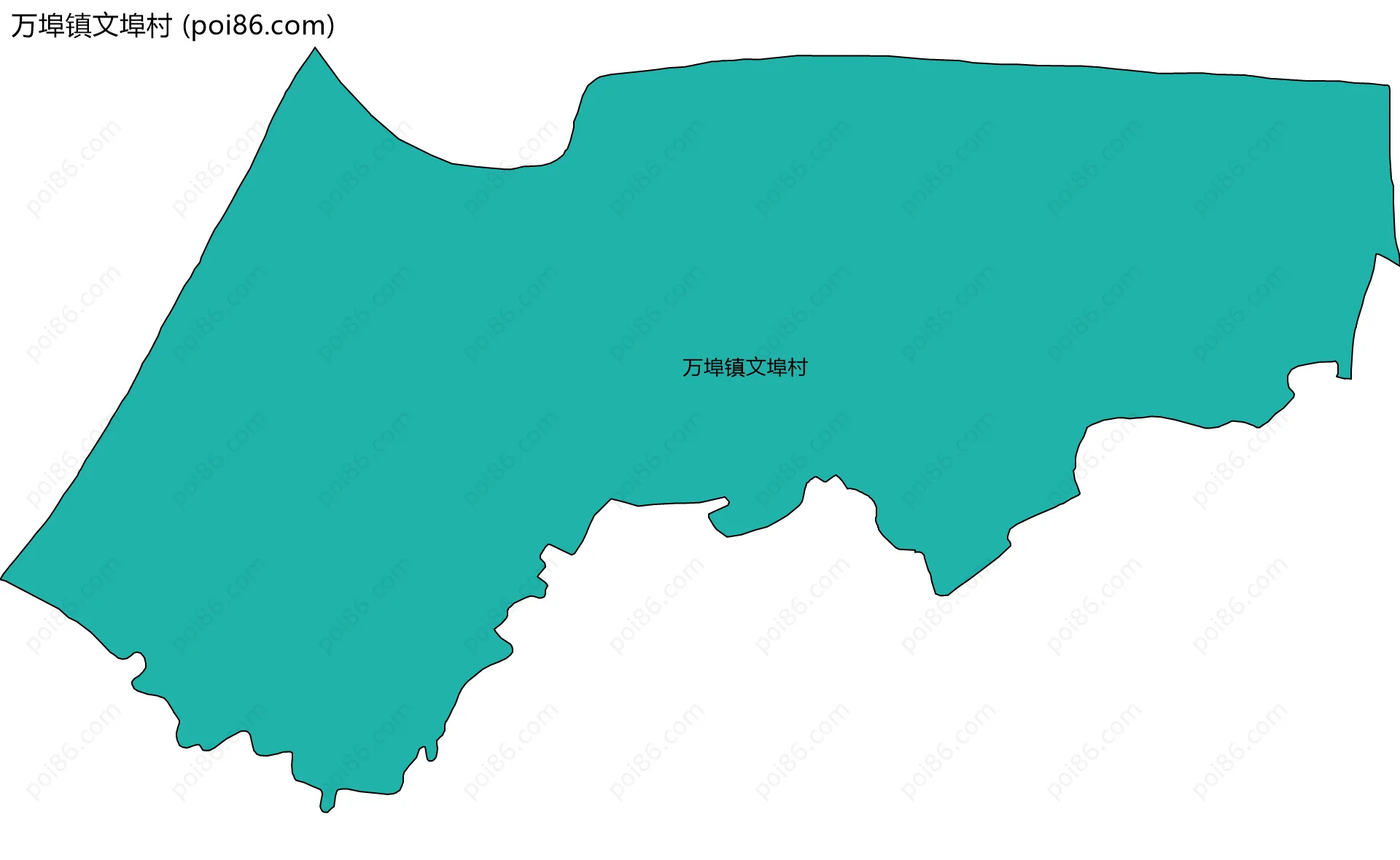 万埠镇文埠村边界地图