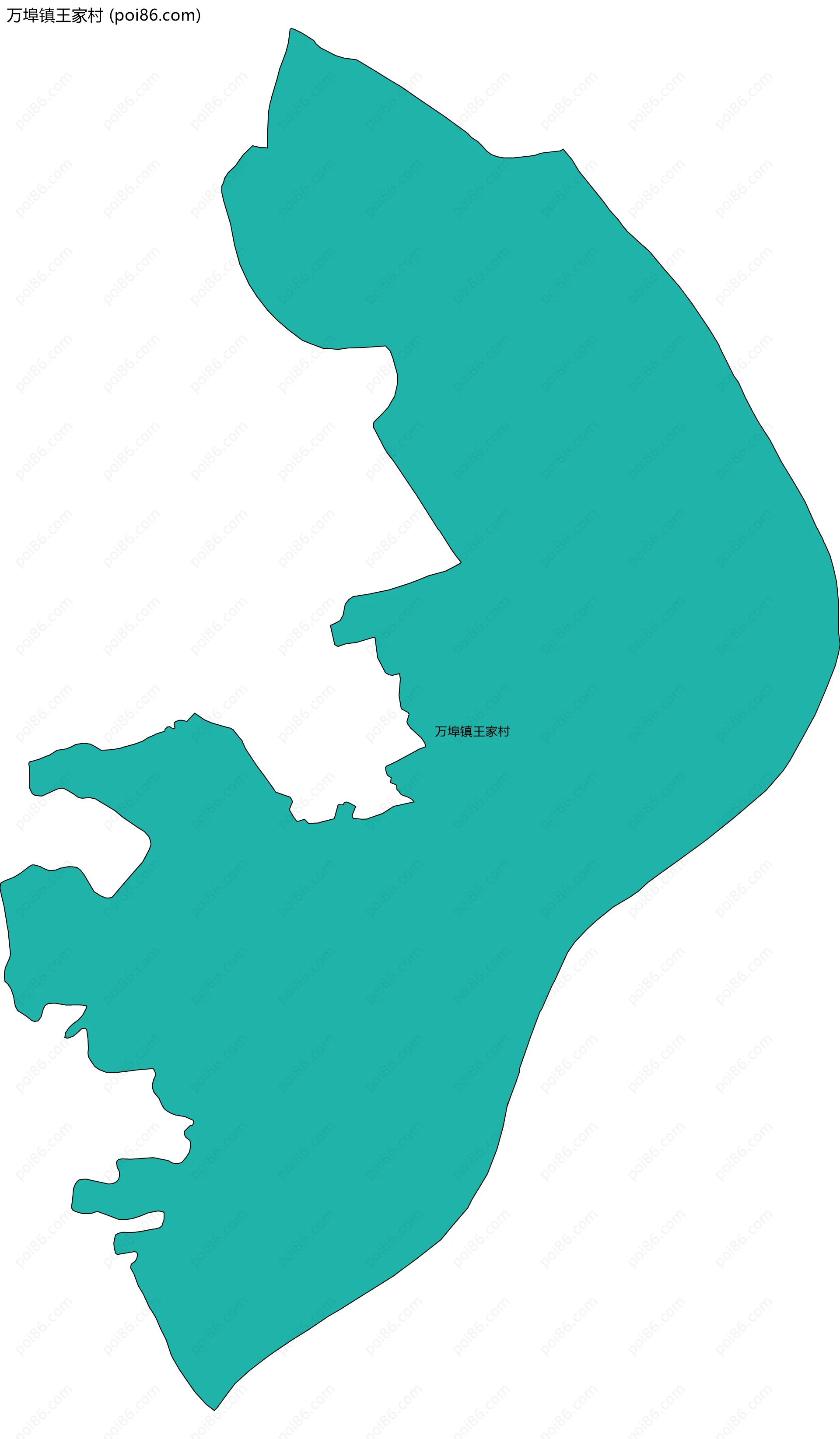 万埠镇王家村边界地图