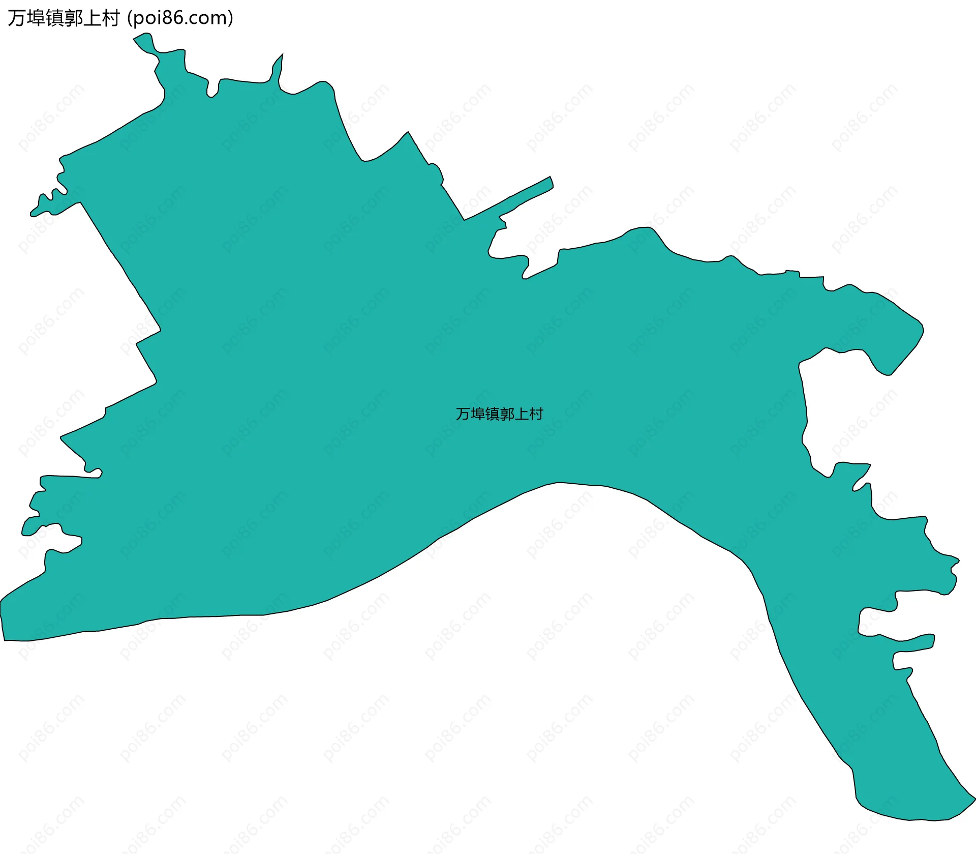 万埠镇郭上村边界地图