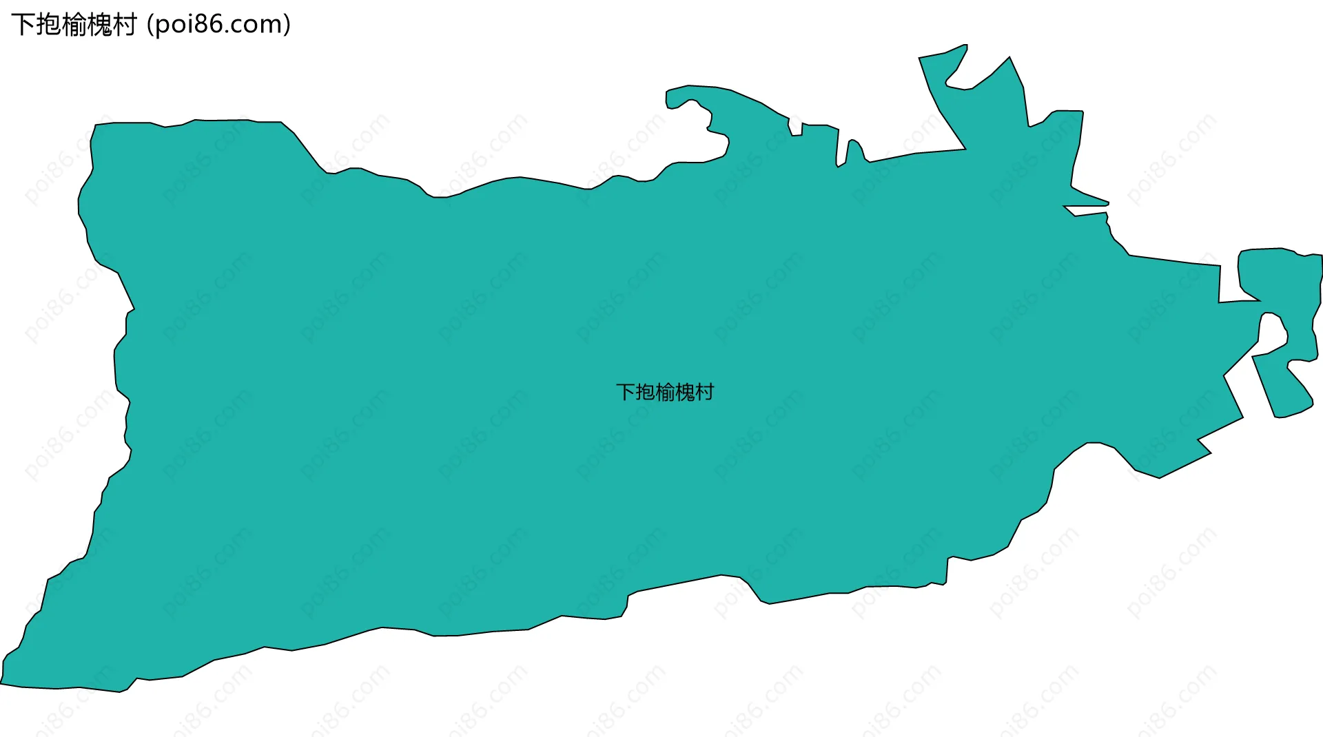 下抱榆槐村边界地图