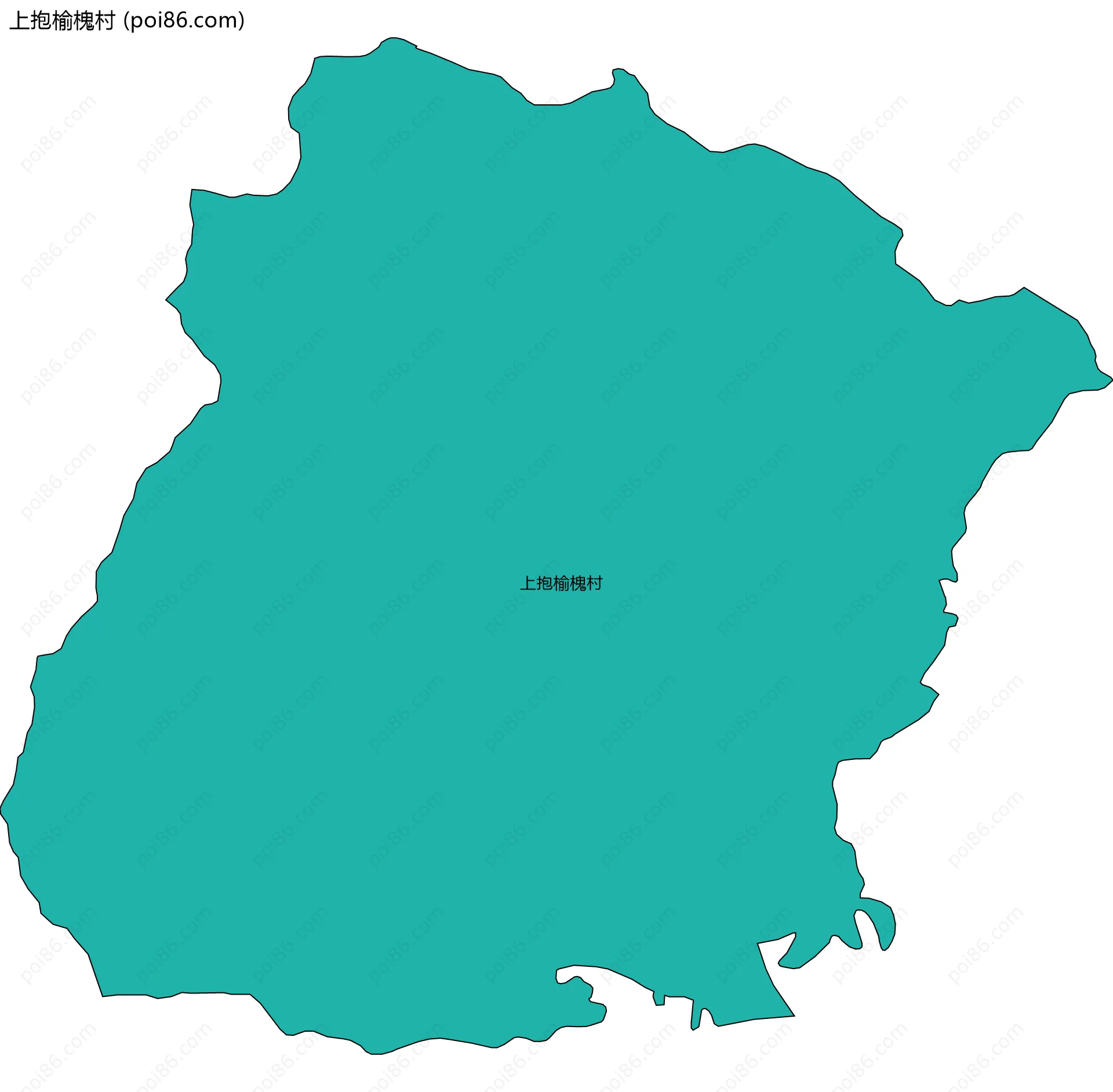 上抱榆槐村边界地图