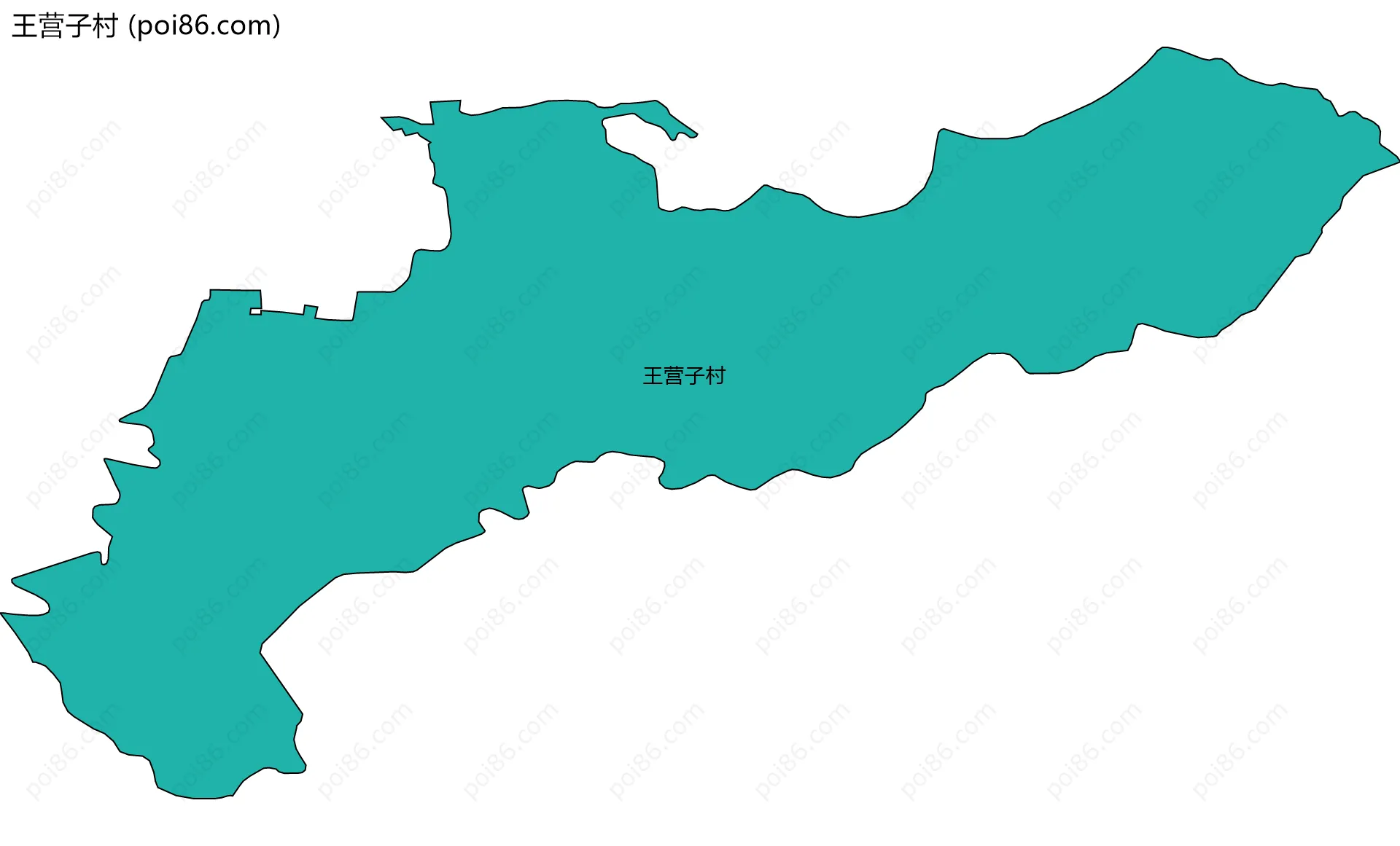 王营子村边界地图