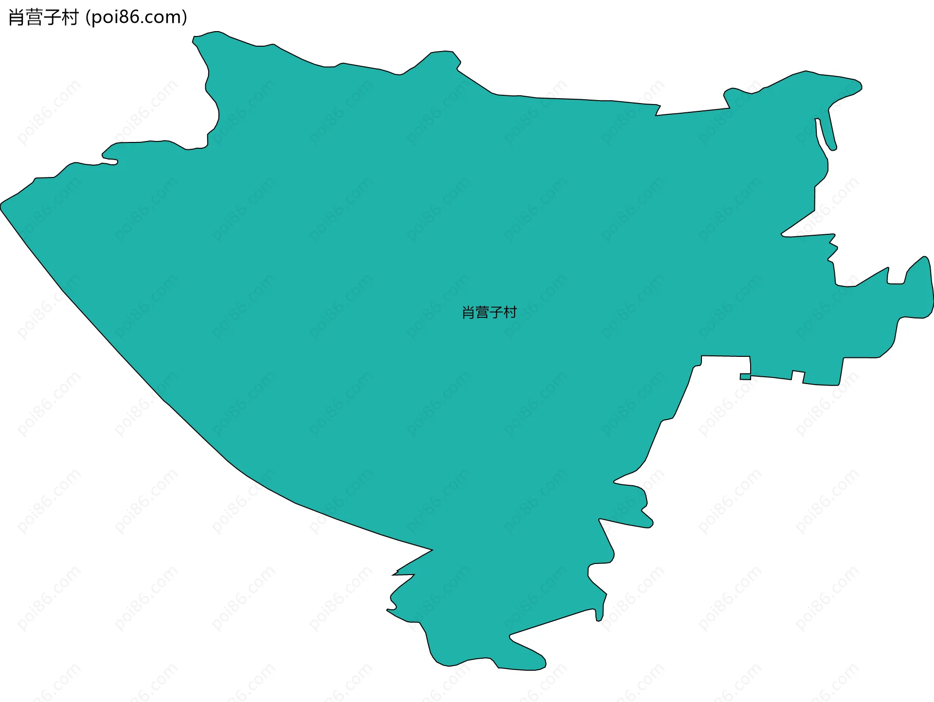 肖营子村边界地图